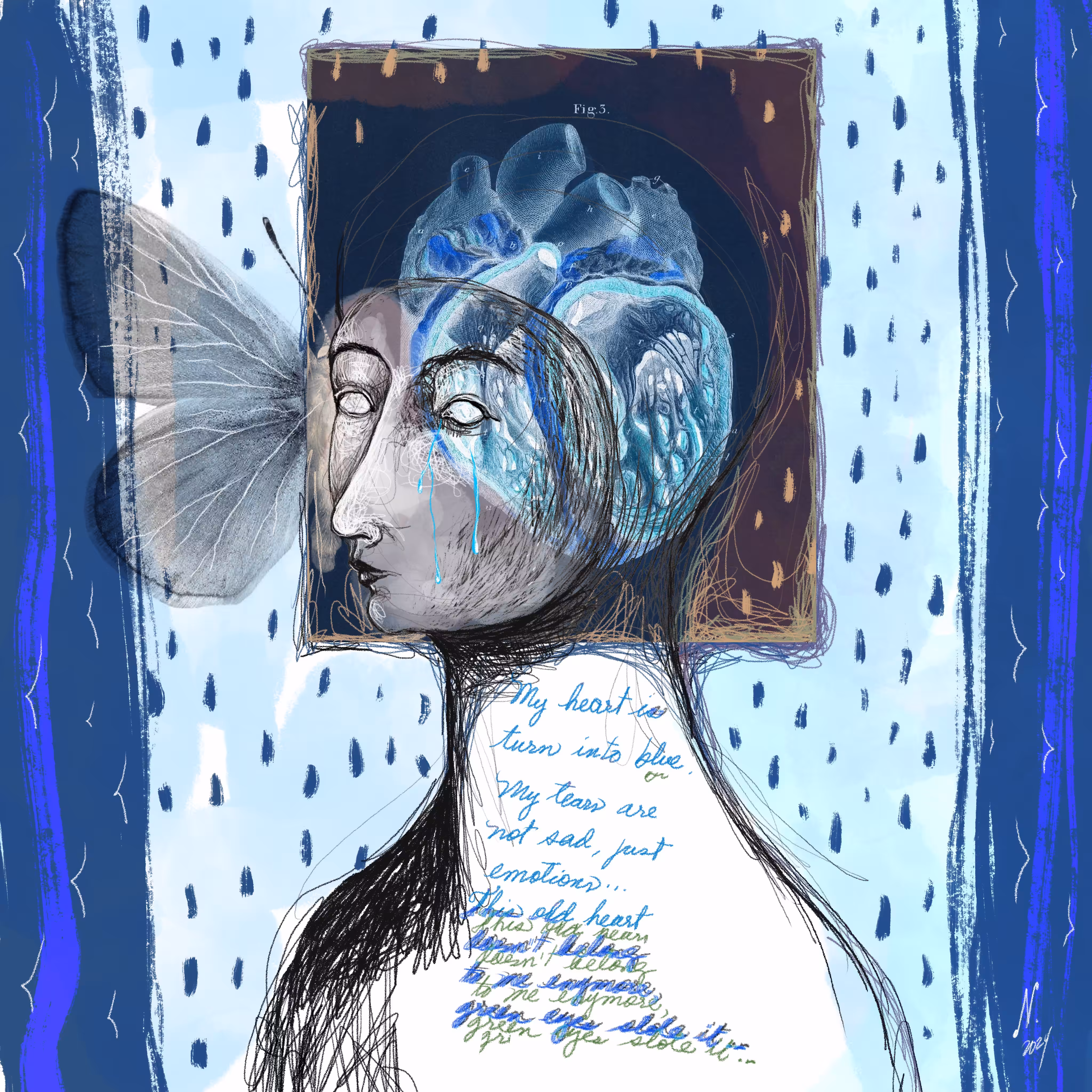 My heart is blue