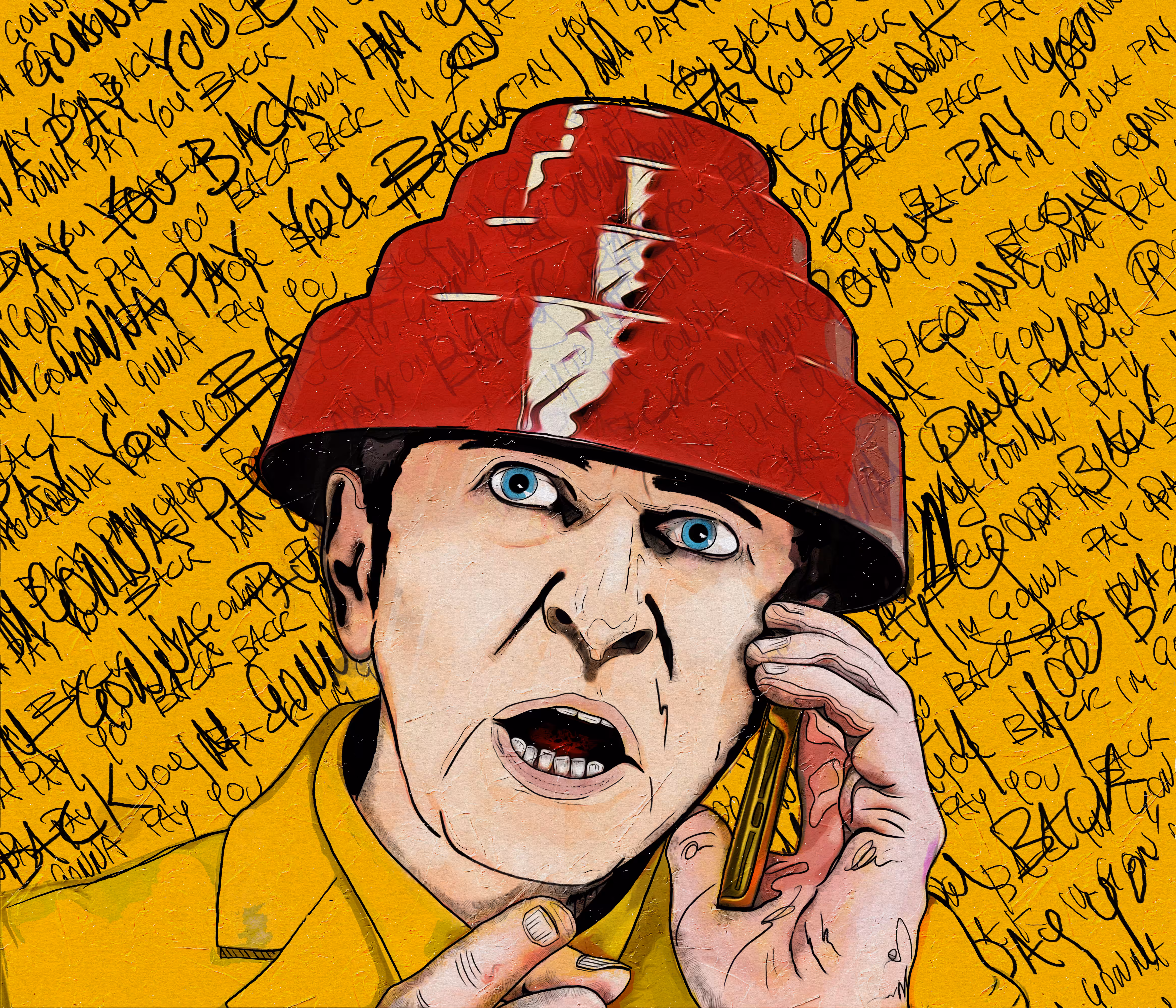IM GONNA SCRIBBLE IN YELLOW