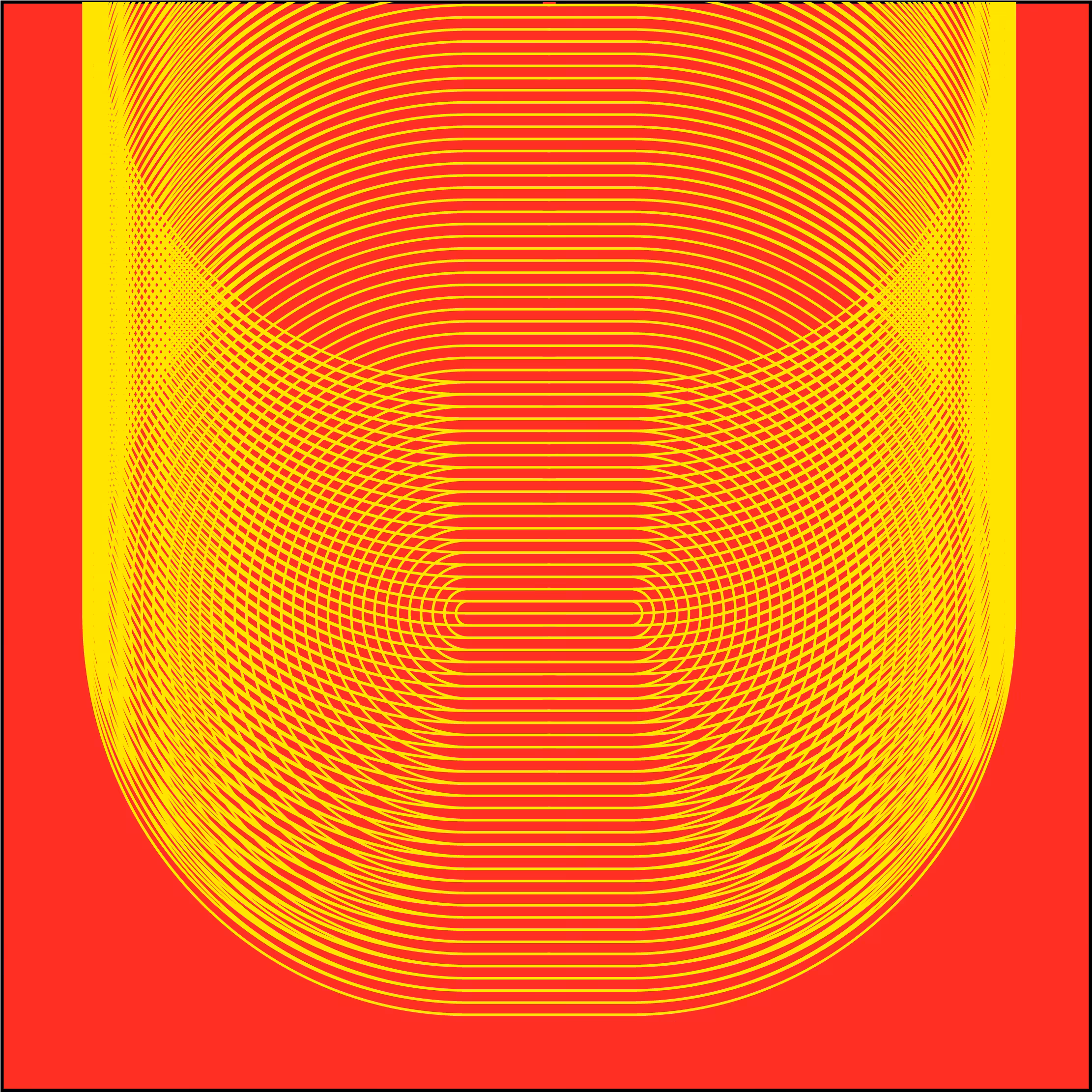 Yellow-Red Circular Cylinder Moire Feedback 1b
