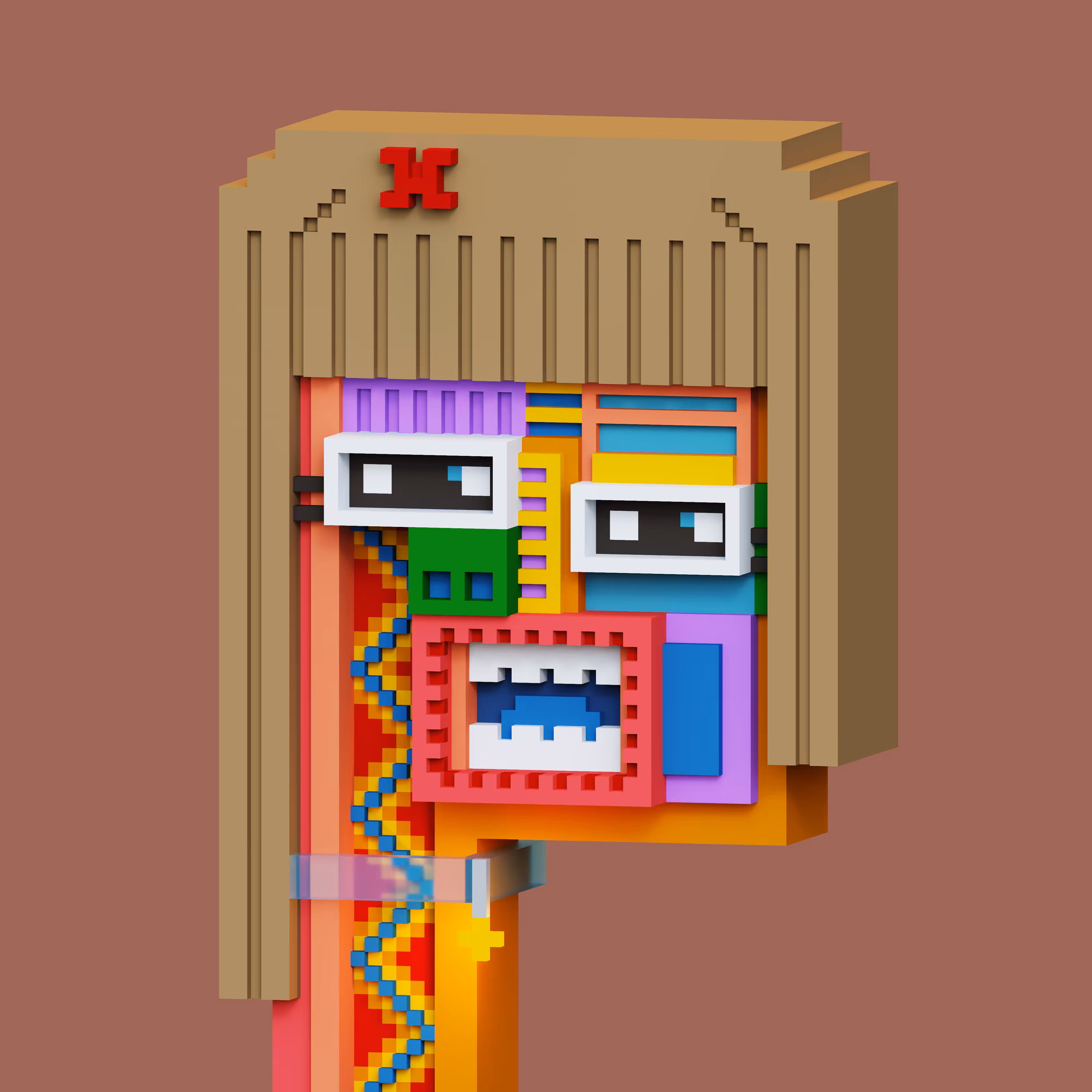 Pop Cubism Voxel 23