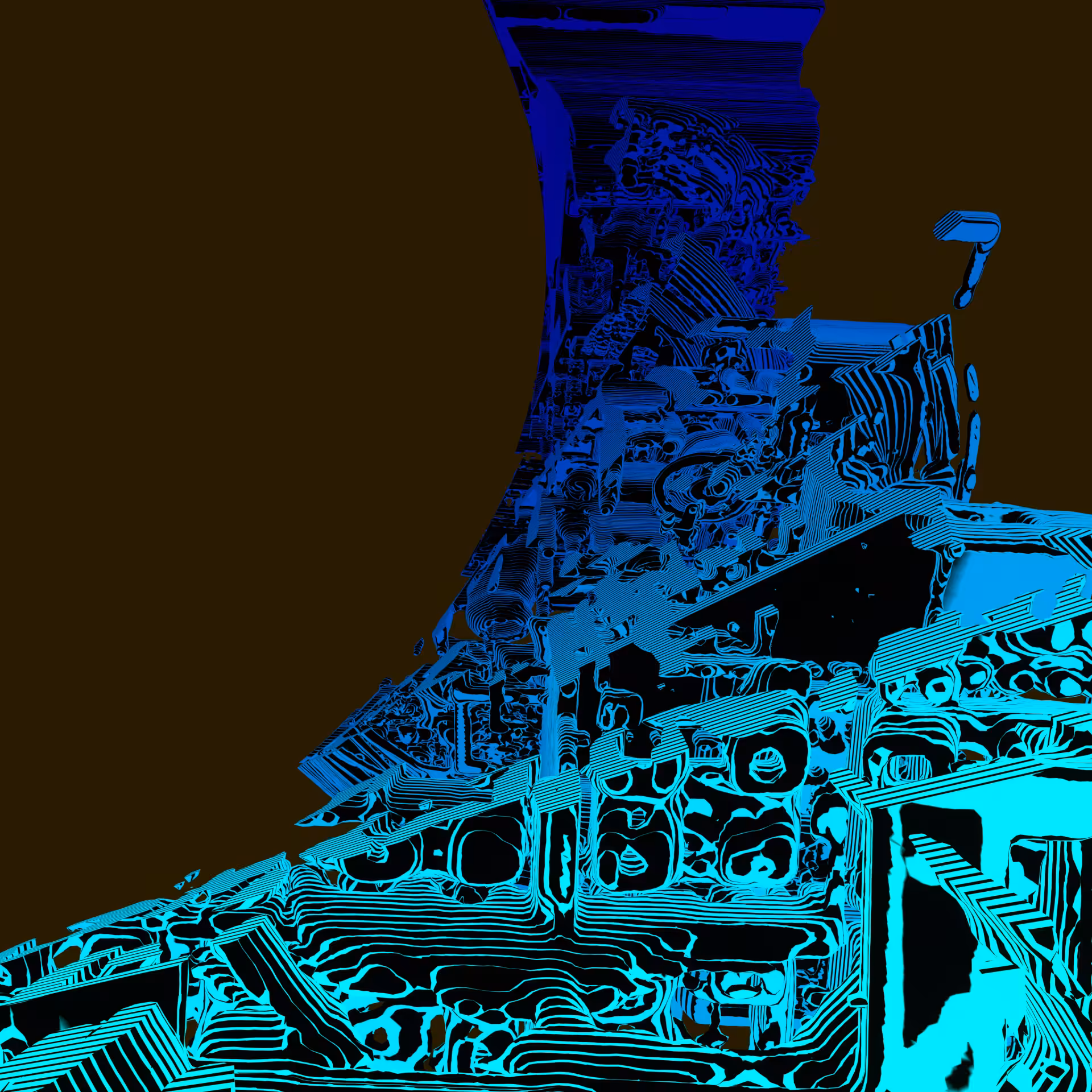 Endlessskyscraper. V12.F041. Blackbluebroun