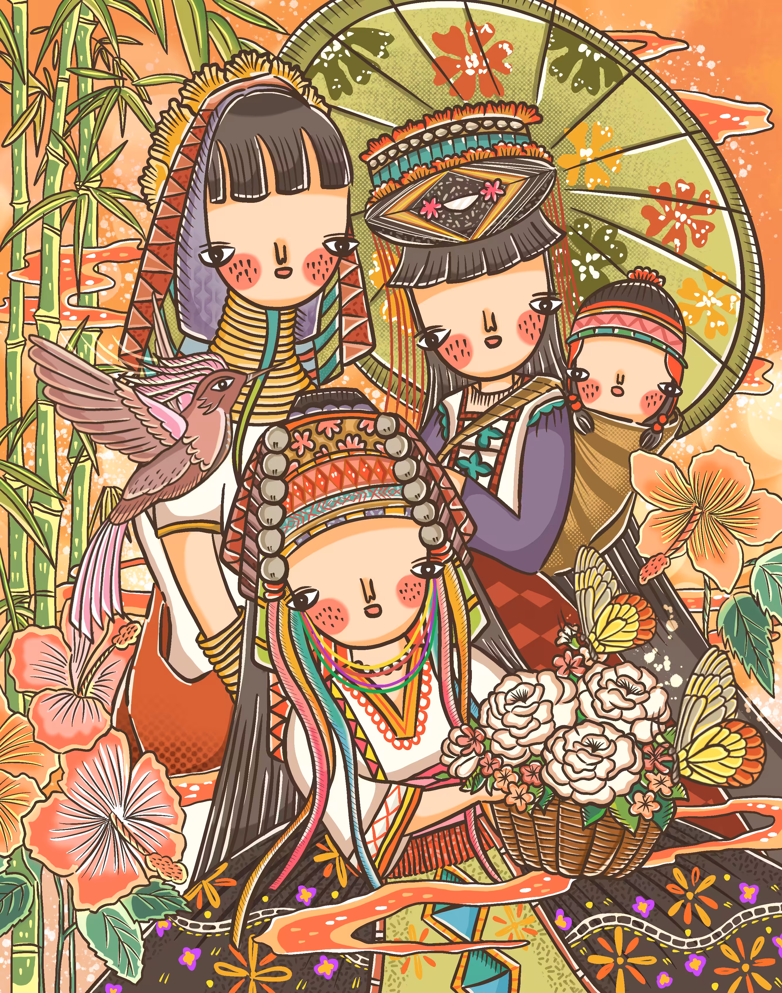 Beauty of 3 tribes