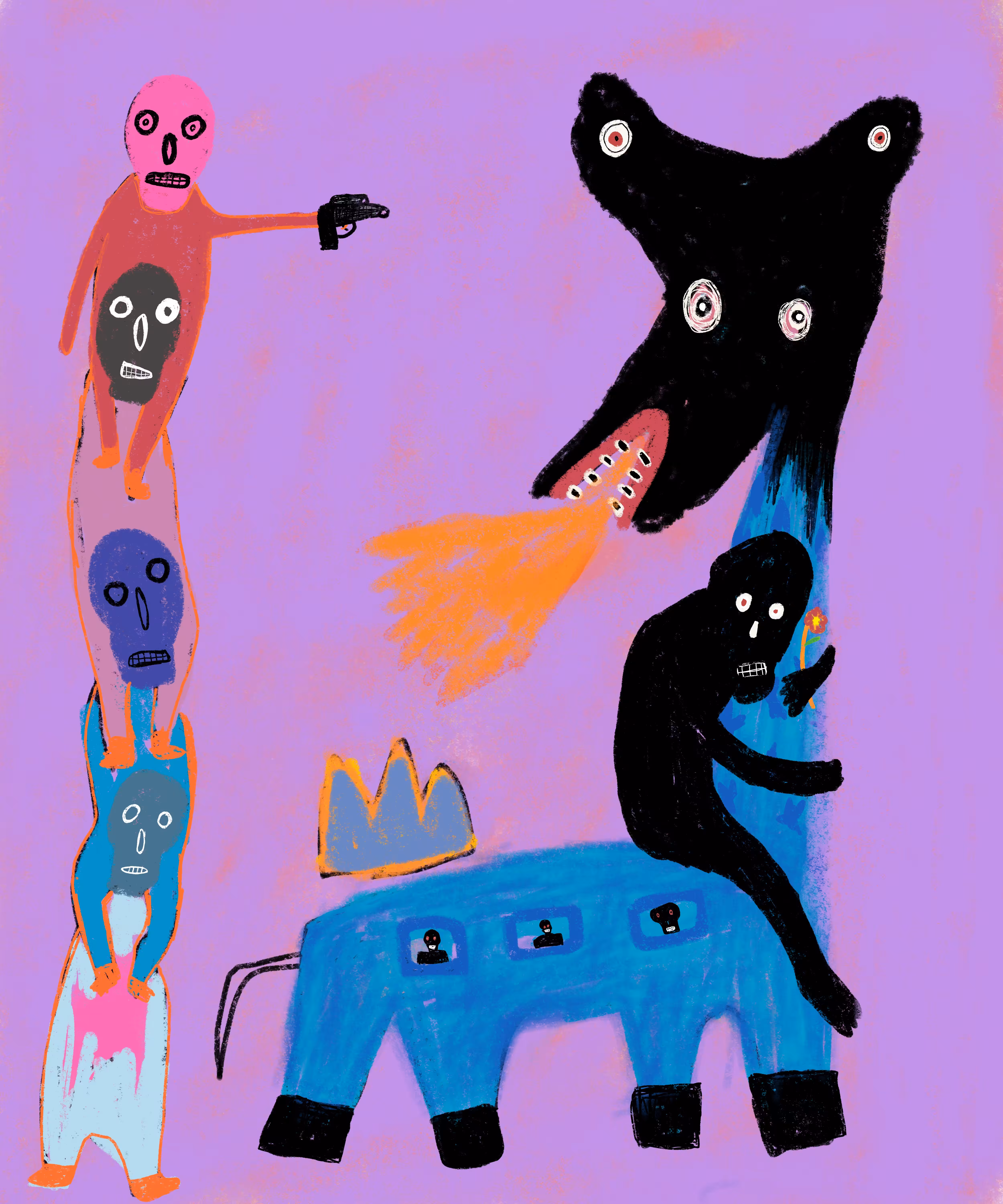 Hunting giraffes