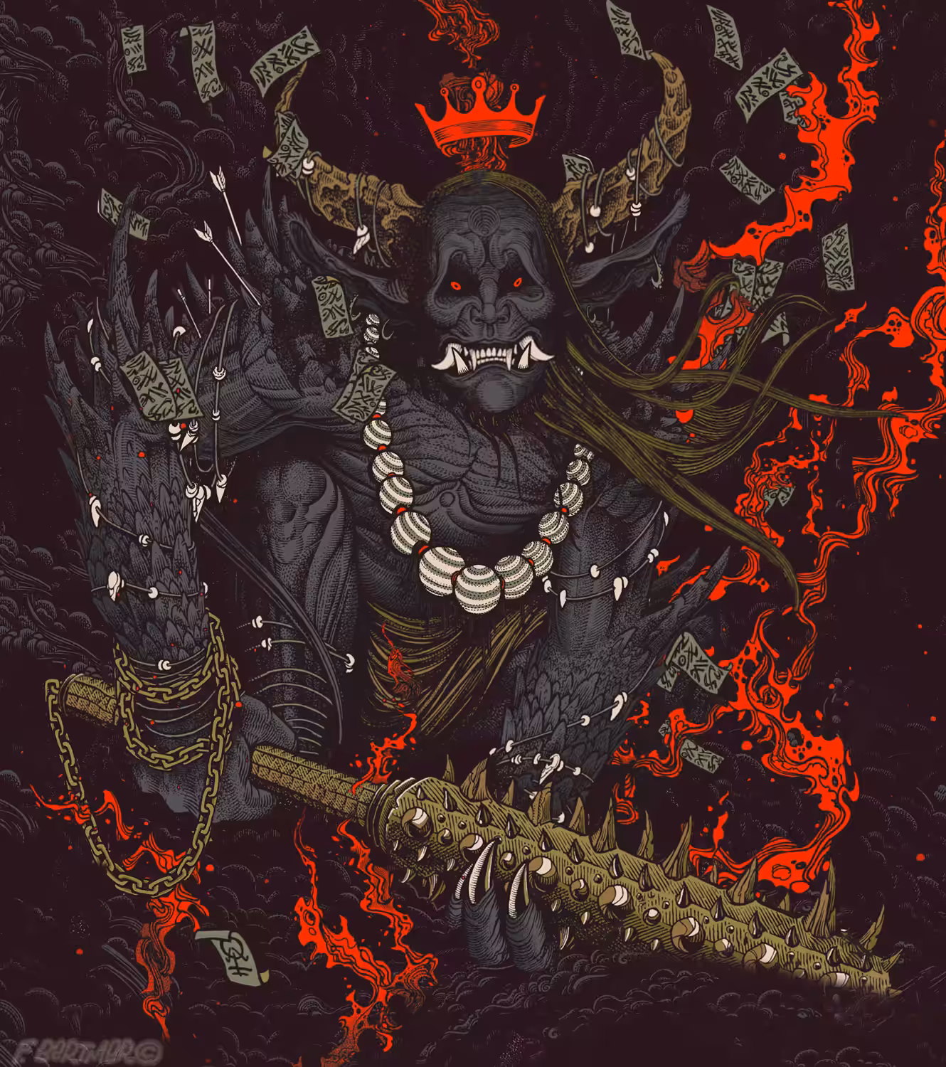 089a - Florian Bertmer - "Oni Unleased" - Edition of 30