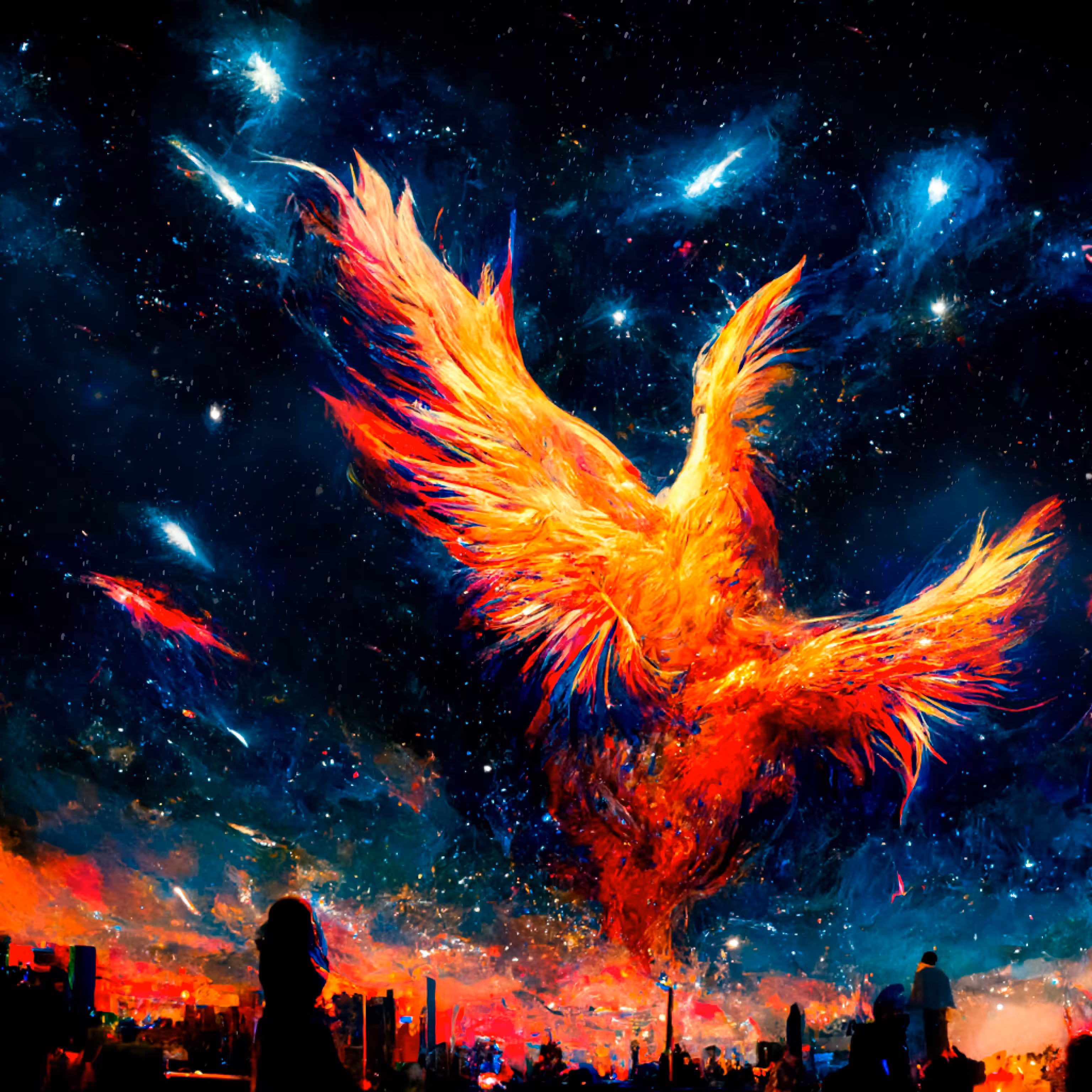 Woman see on the phoenix 