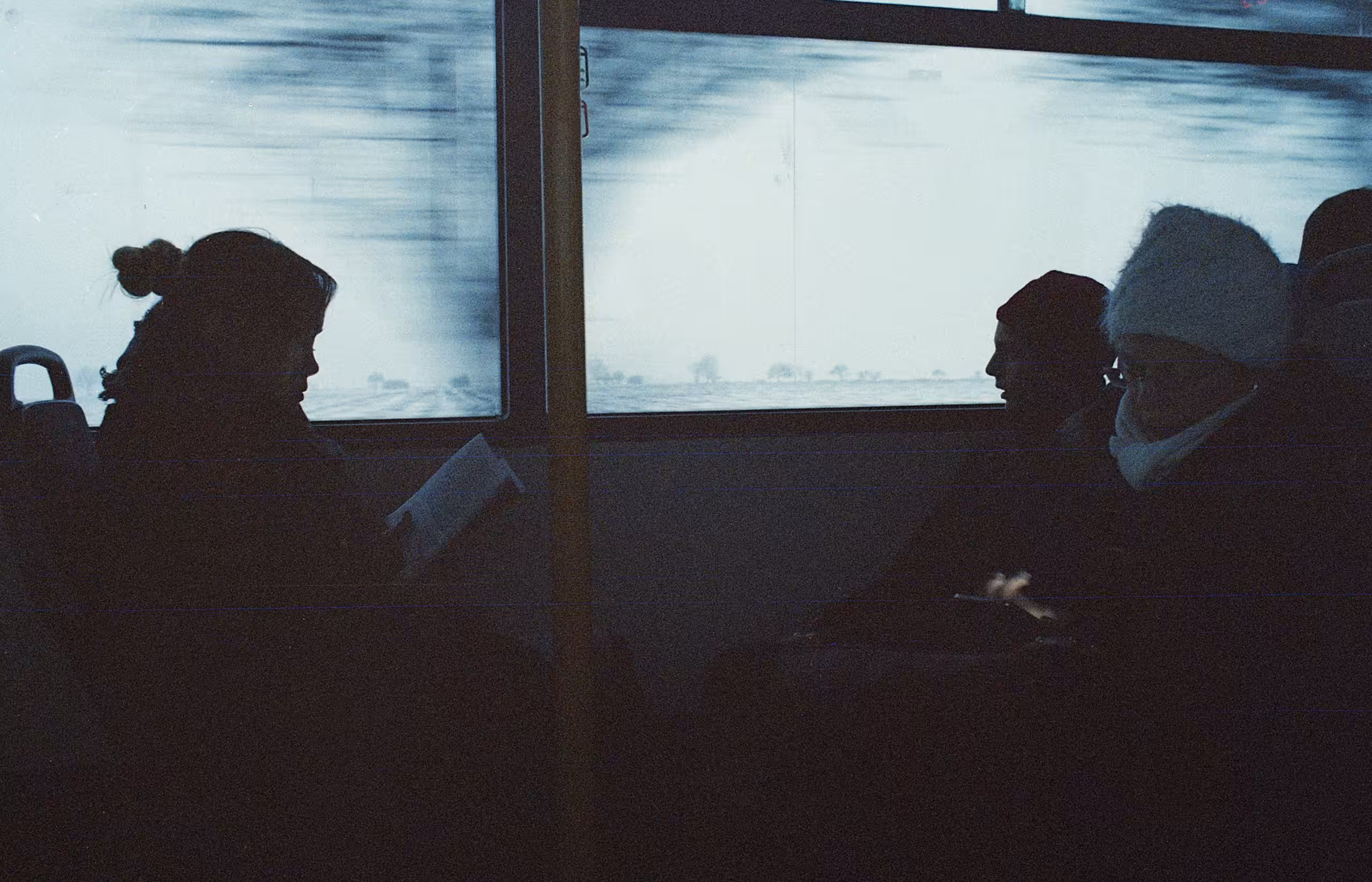 Late bus // winter evening