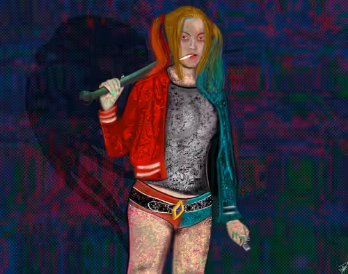 Harley Quinn - Trashed by iH0DL