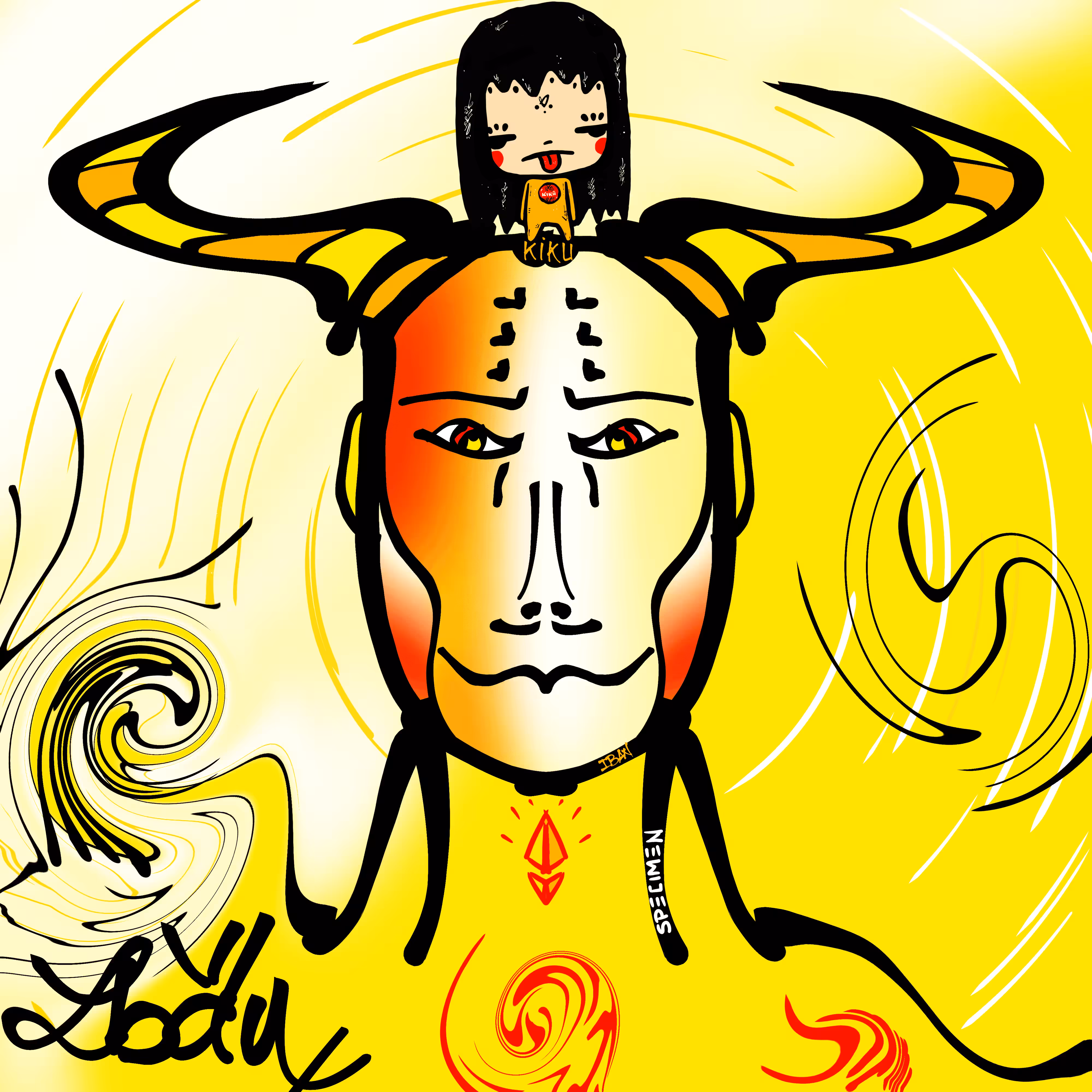 El hombre amarillo 2022 IBAN X KIKU S WORLD by SABET