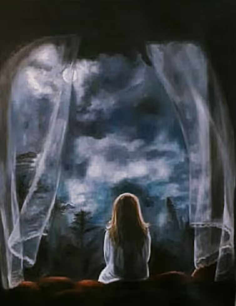 My solitude and the moon