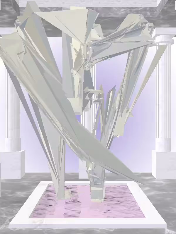 HeavenComputer: The Fragmented Injured Mossy Champagne Woman #1554