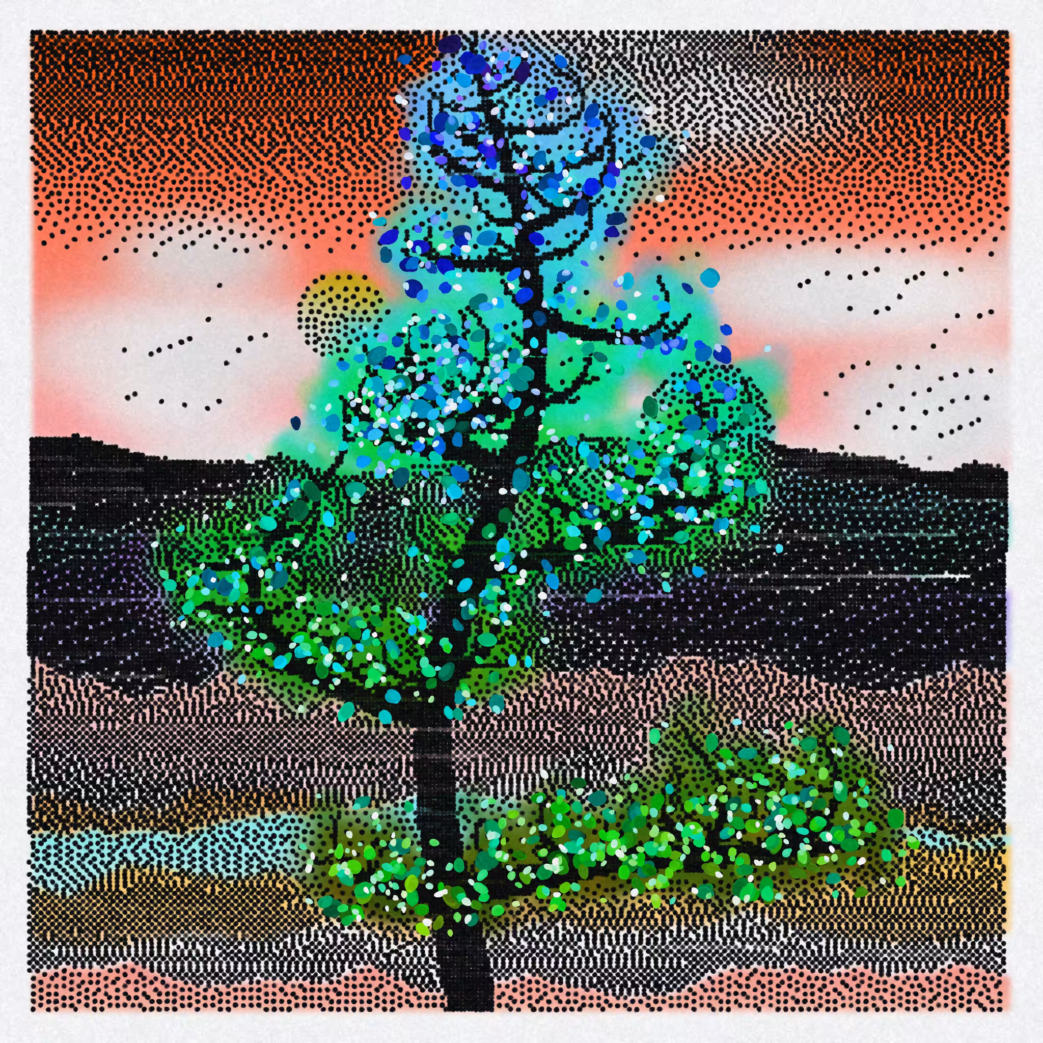 Dithered Branches #32