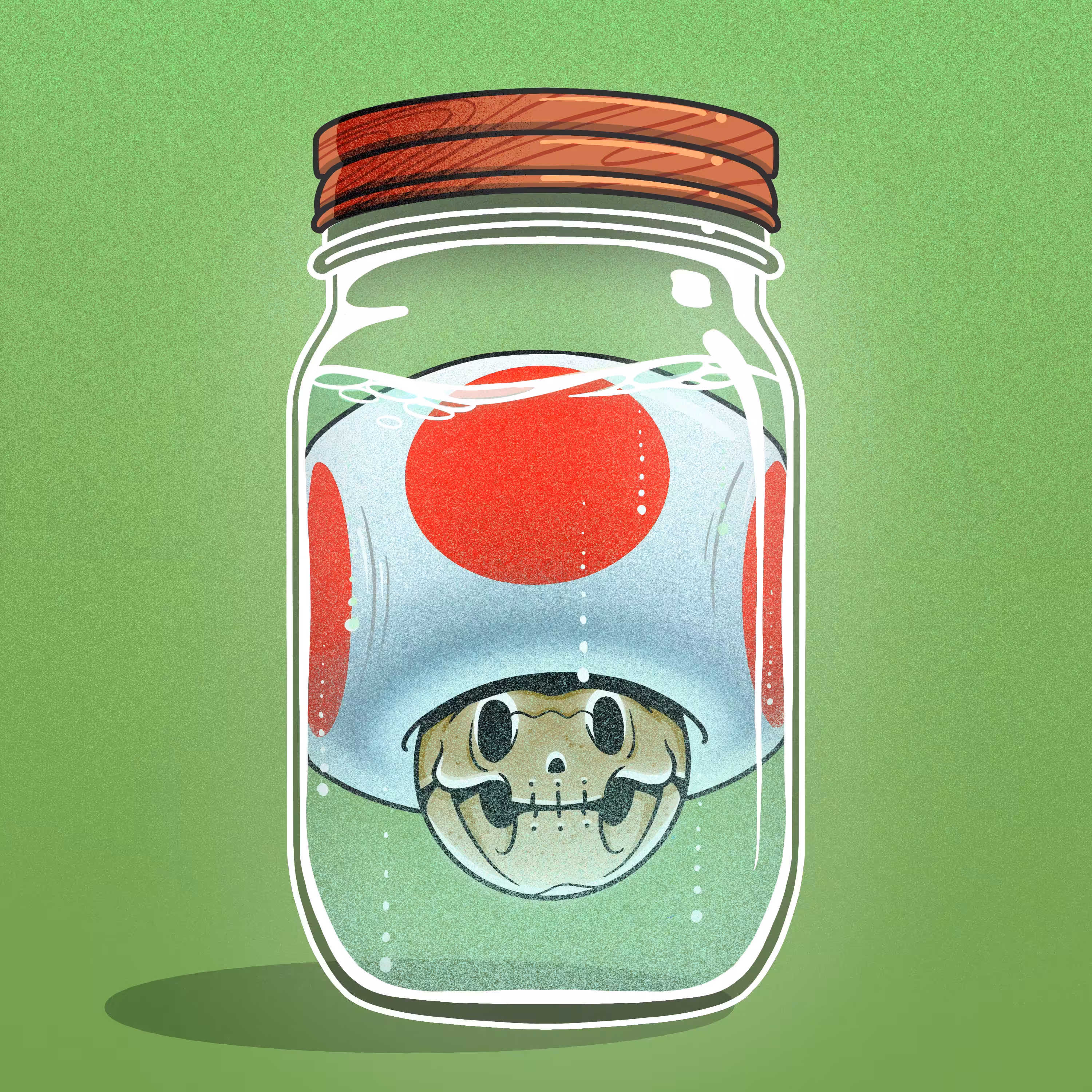 Dead Toad (wooden lid)