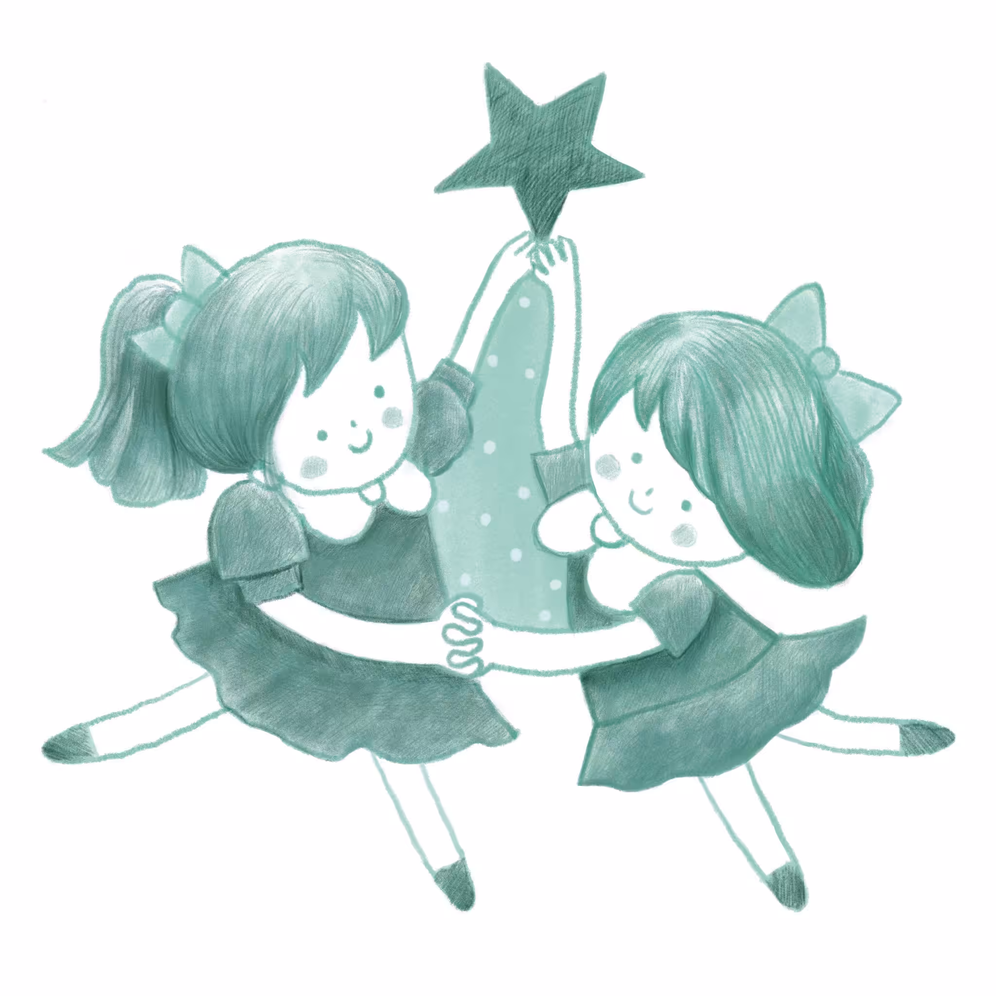 Dancing in green