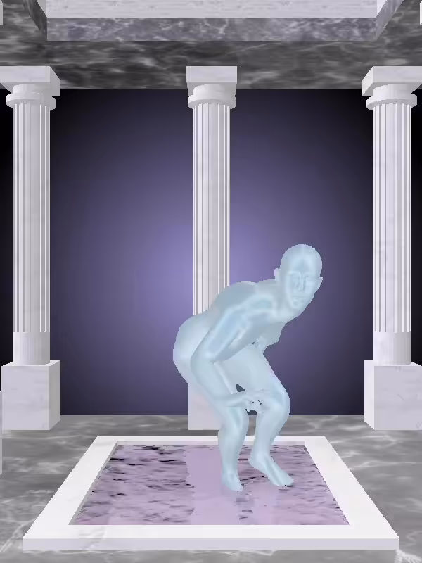 HeavenComputer: The Sneaky Ethereal Blue Woman #4862