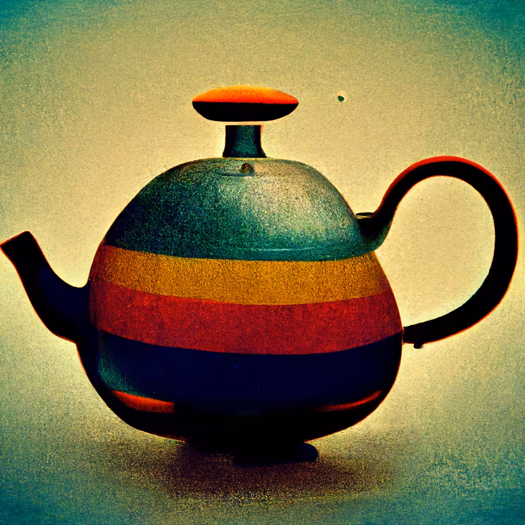 rainbow yixing teapot (宜興)