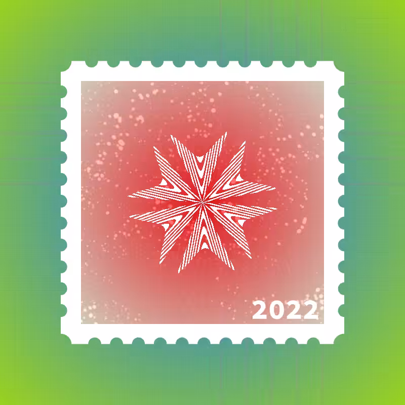 Snowflake stamp #15