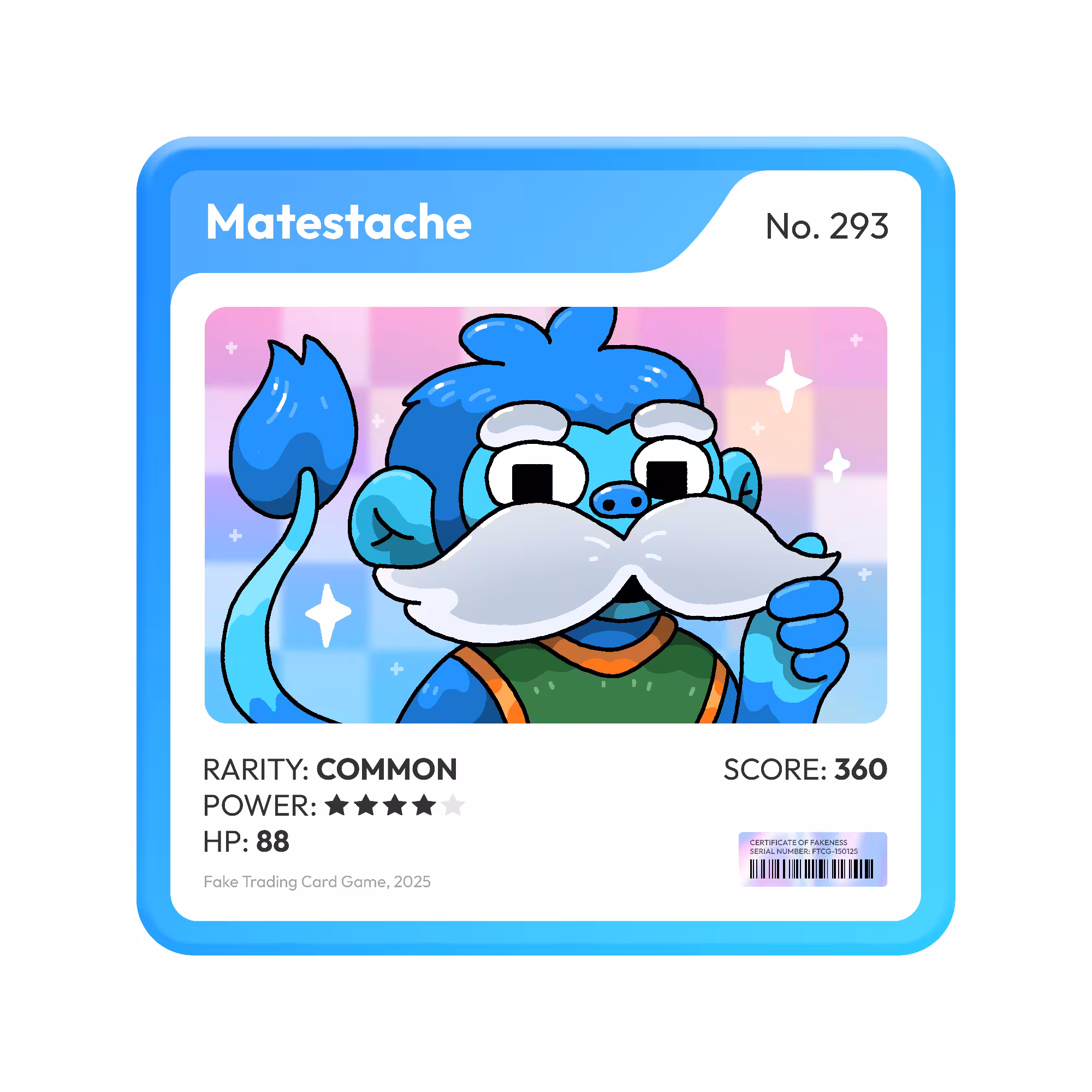 Fake Trading Card Game: Matestache