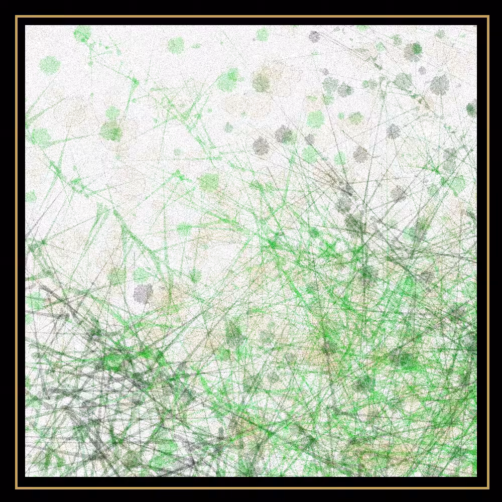 Abstract painting - vegetation #29