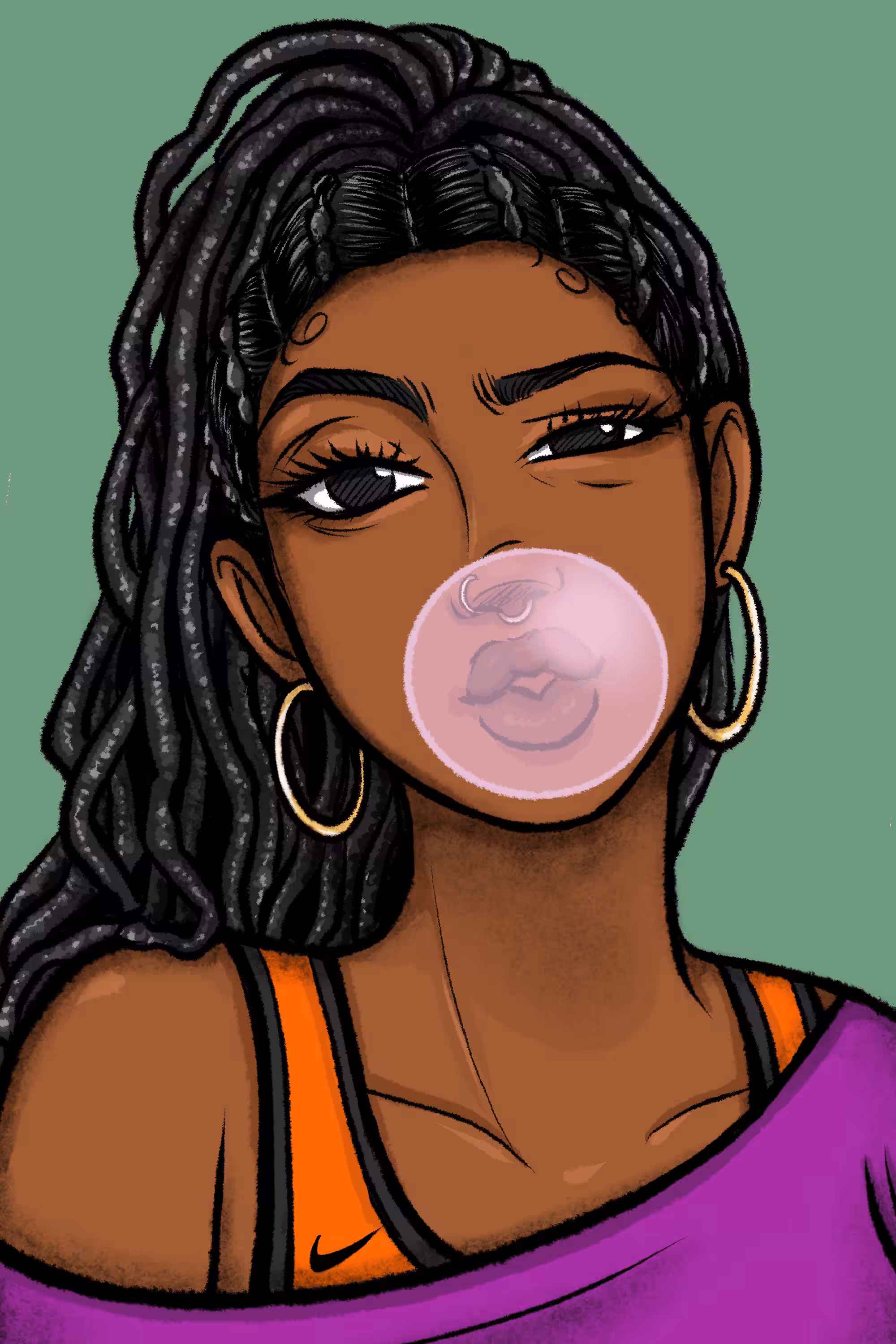 SWAG Brown skin CHARCOAL'S GIRL 06