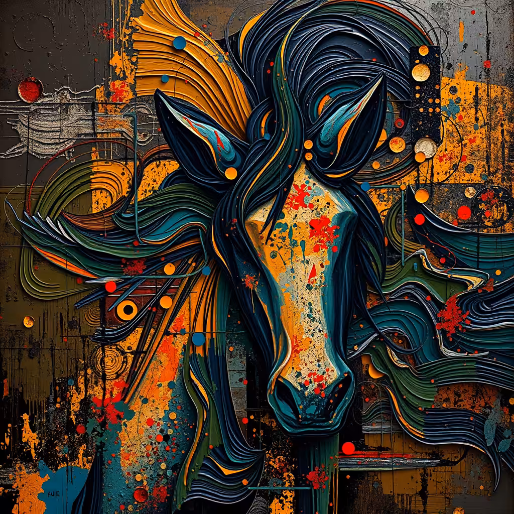 Equus Quagga Quagga The Last Breath on Canvas