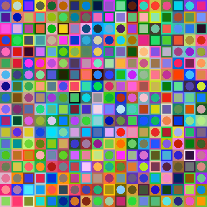 Square Dot Composition #217