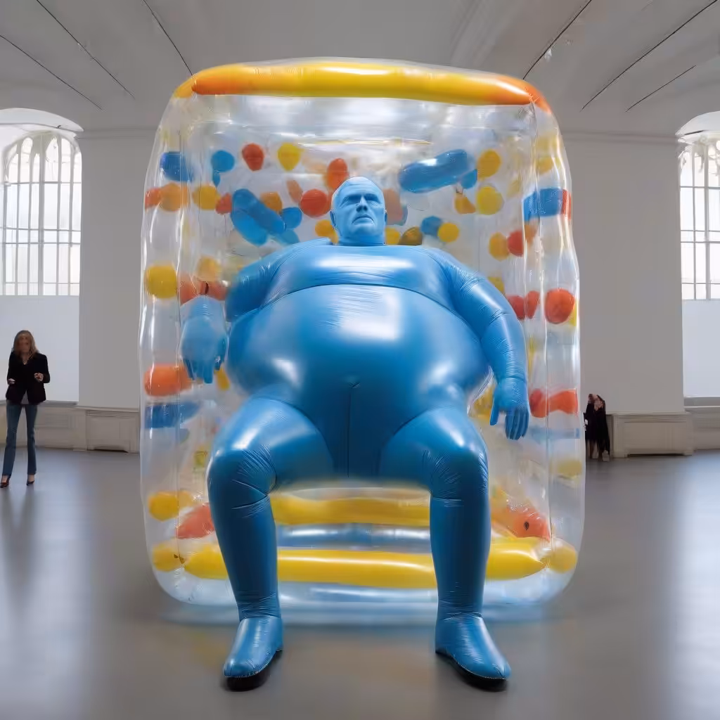 Inflated Damien Hirst