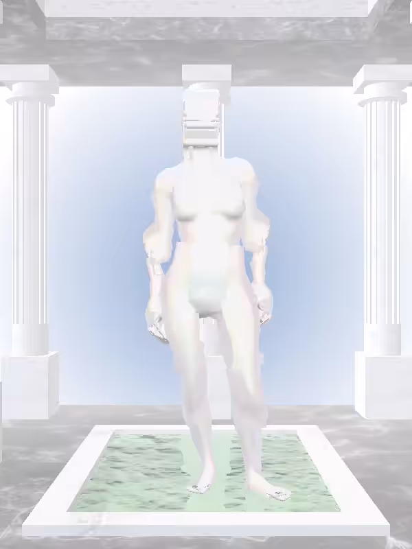 HeavenComputer: The Excited Dusky Pale Pink Woman #5516