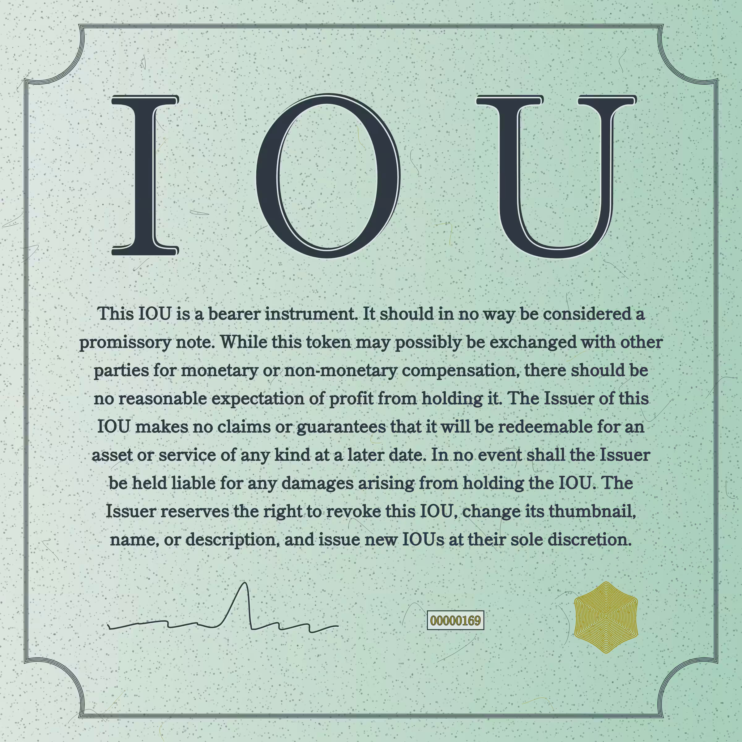 IOU #169