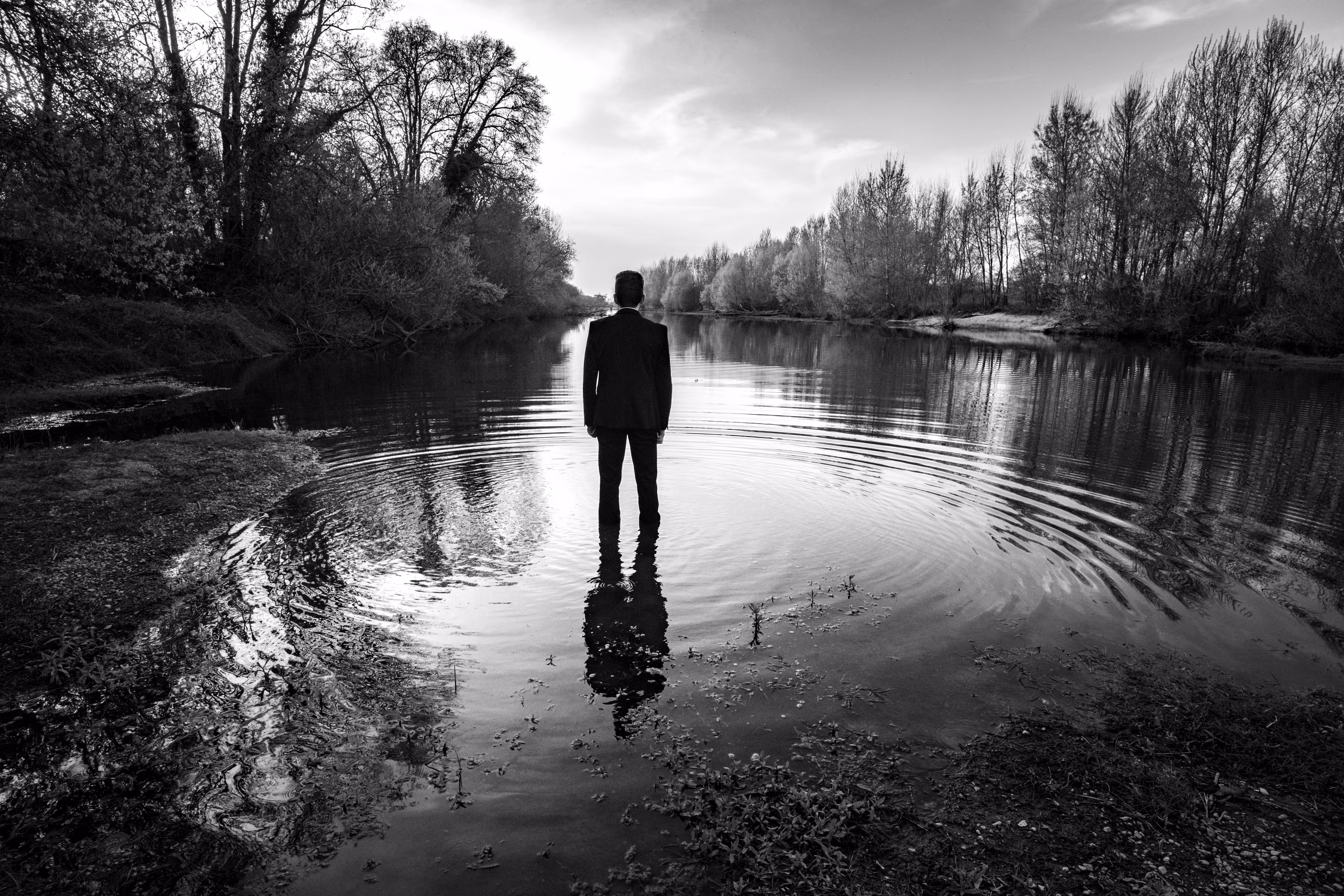 Into The water (black & white) #2