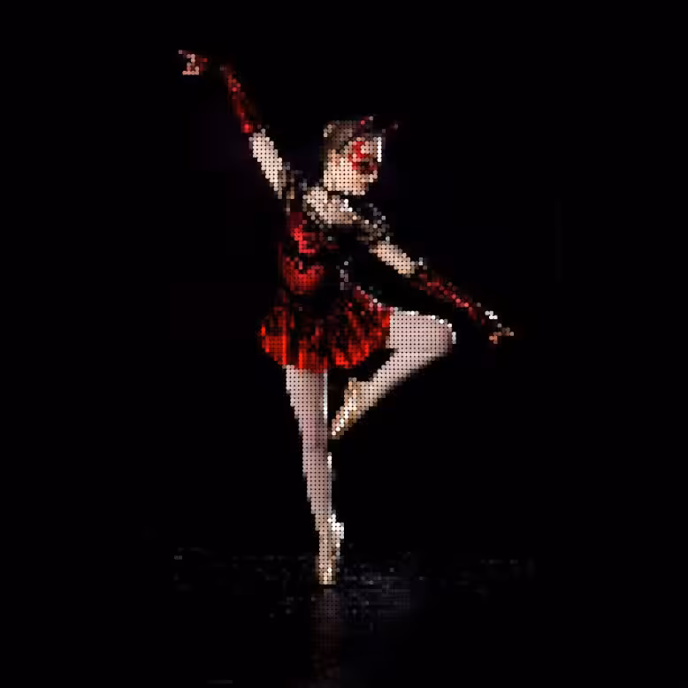 Dancer in Red pixel