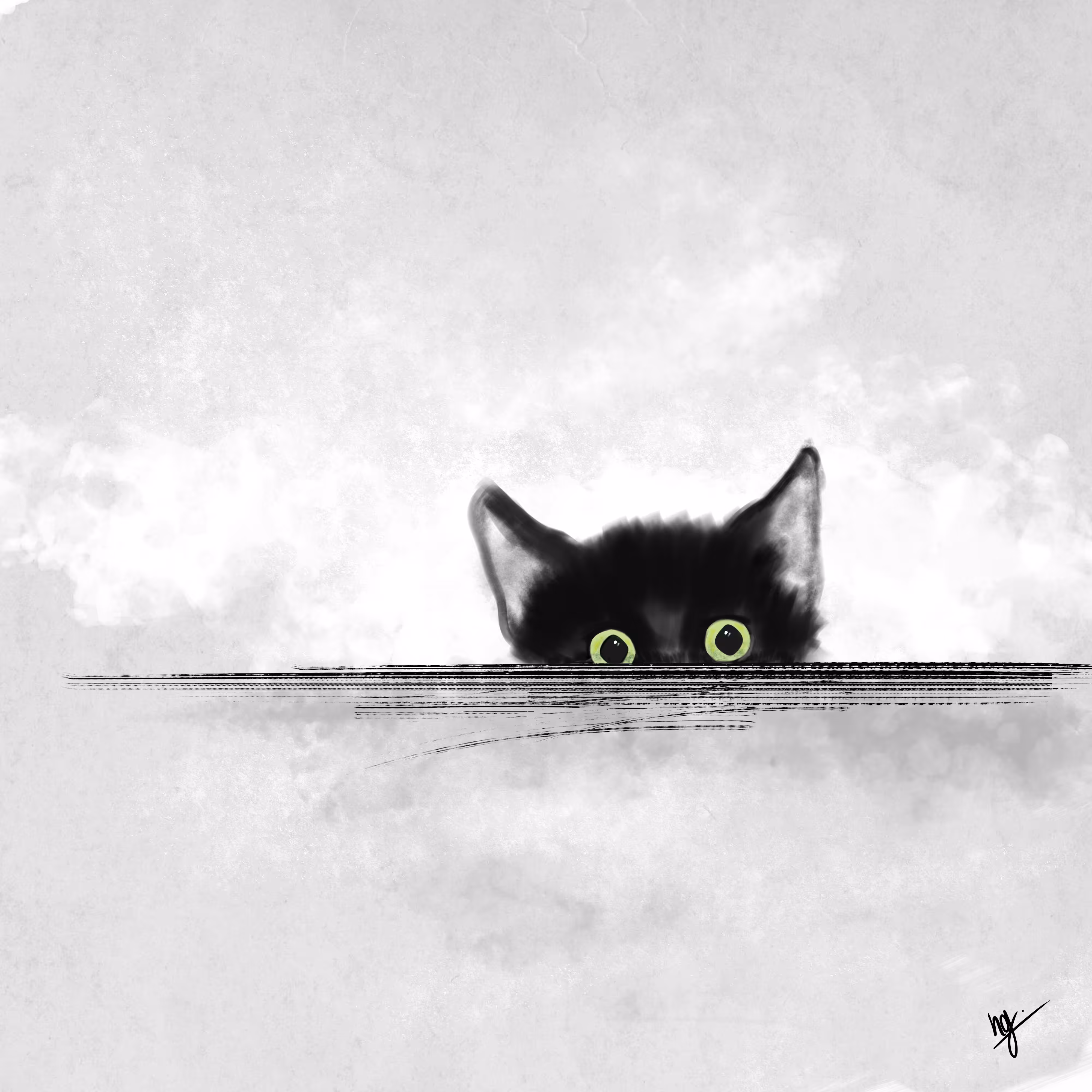 A kitten's curiosity