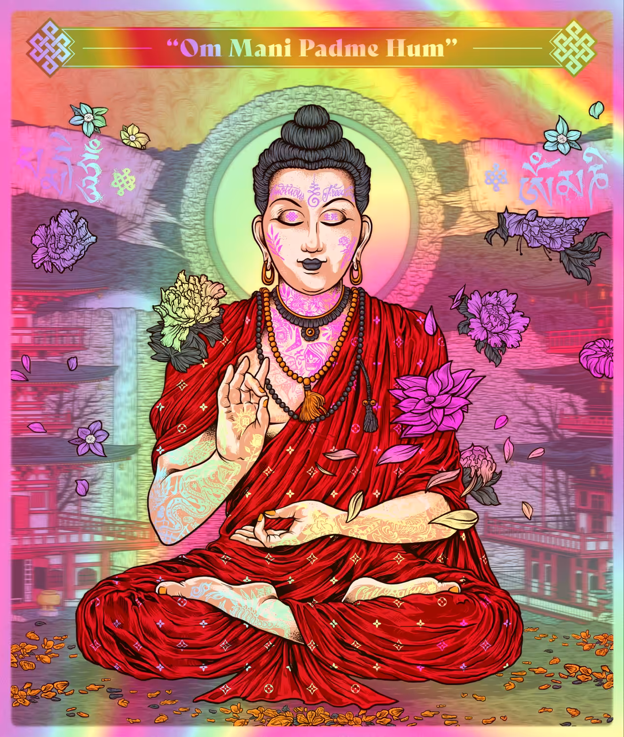 “Om Mani Padme Hum”. Contemporary Buddha. SPECIAL EDITION.