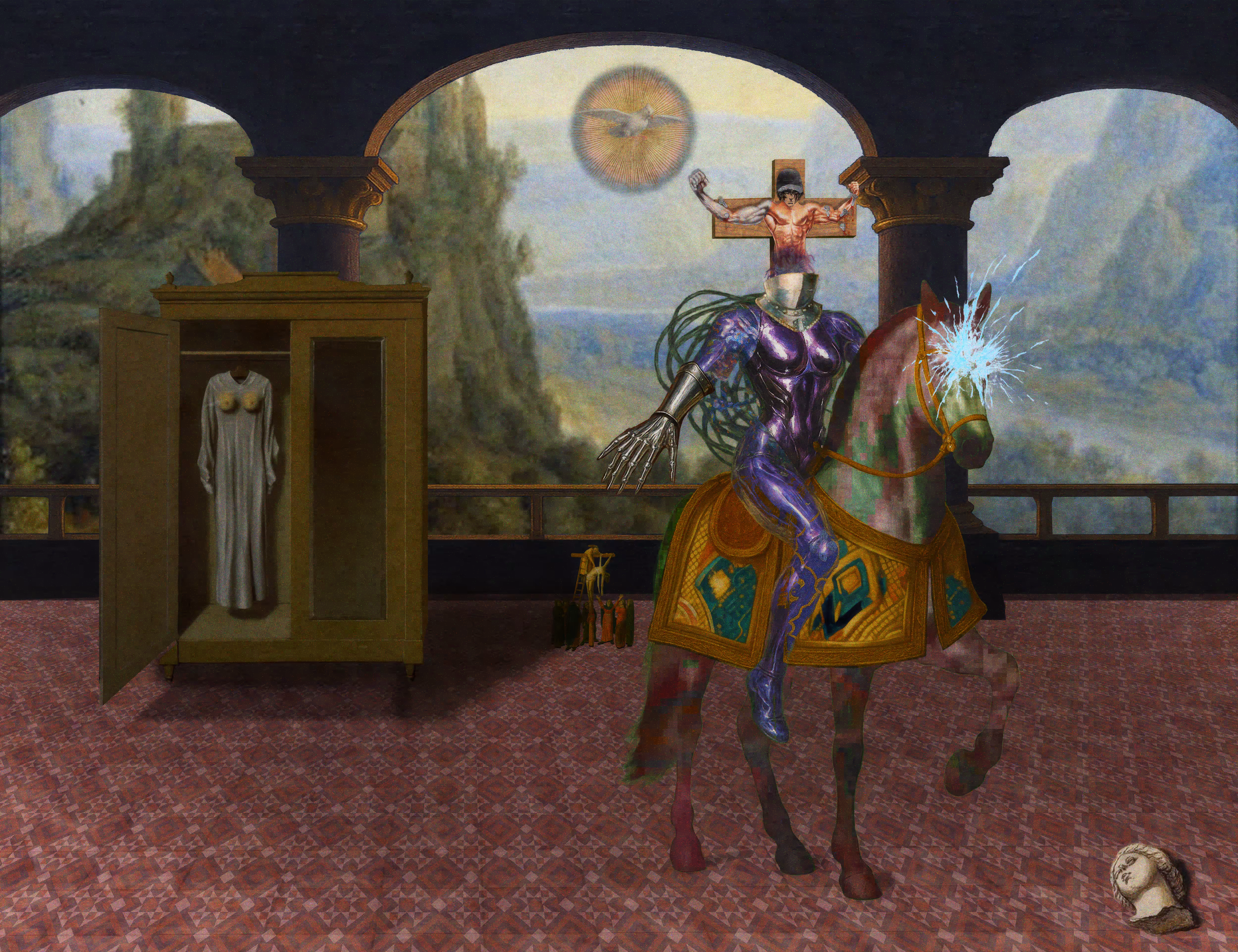 The Pilgrim’s Living Room Crucifixion; Mona Lisa Hyper-Gamble #176