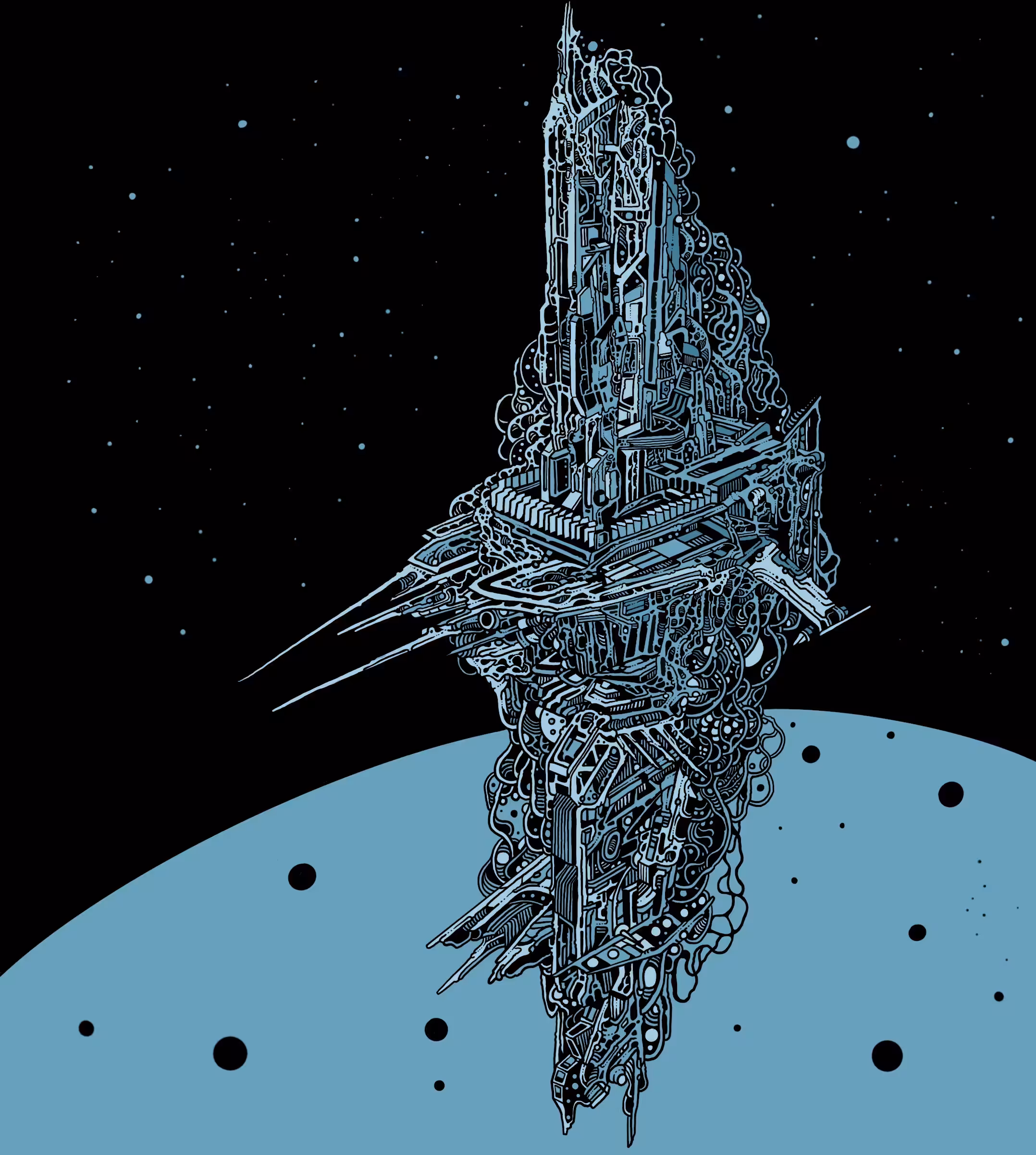 The solar system spaceship 