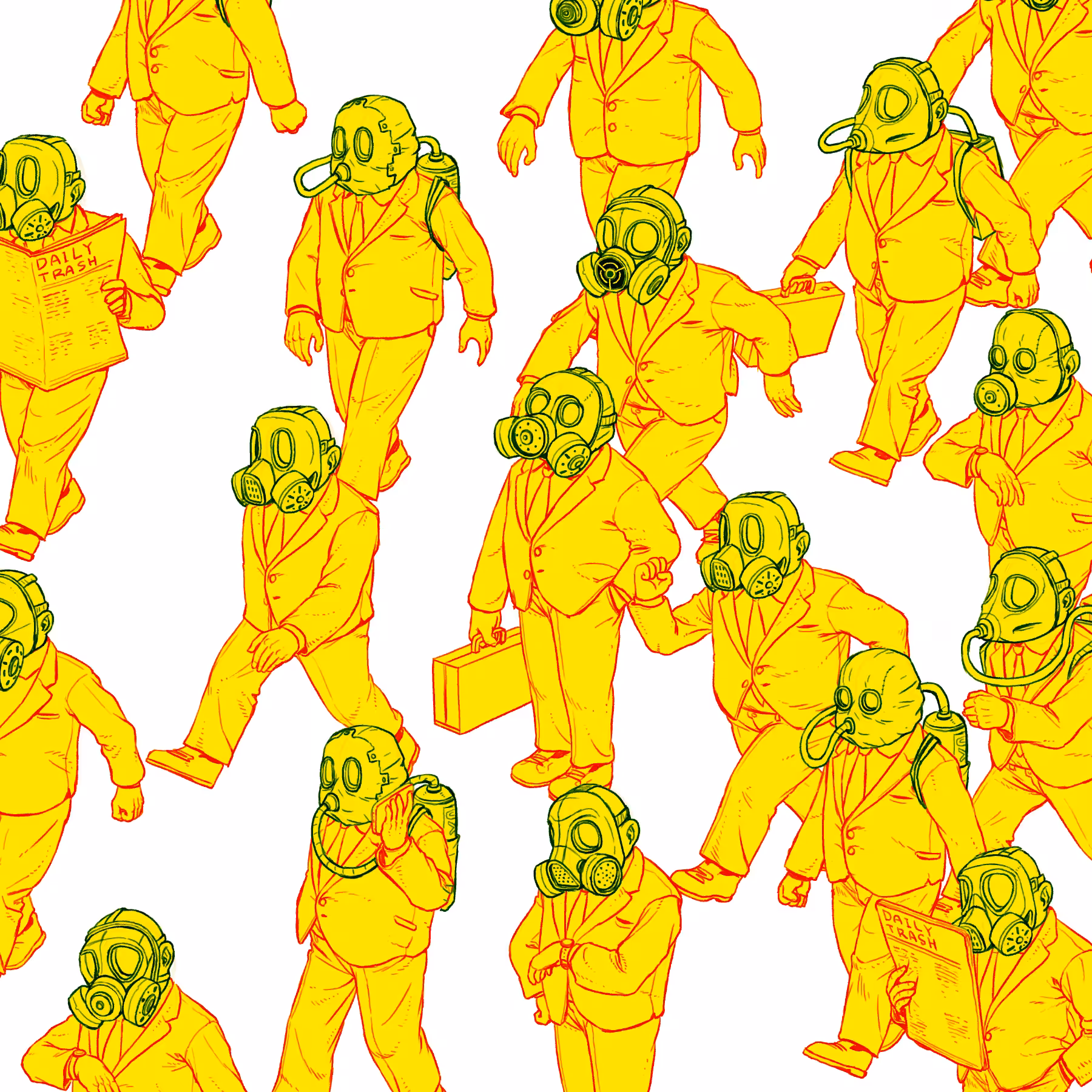 Masked Workers - 2018 Sketch