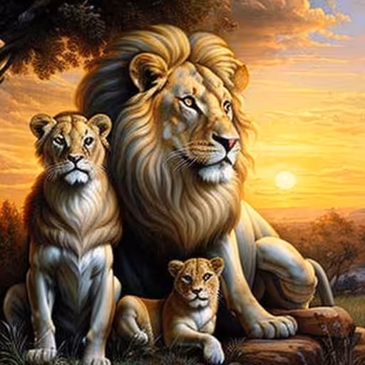 Lions family