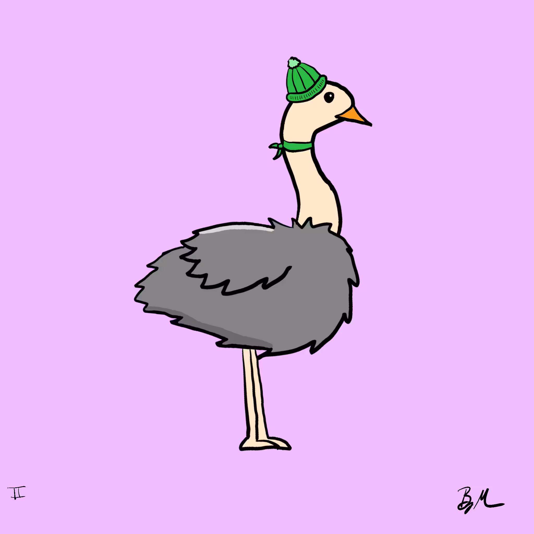 #88 Madelyn, the Sweet Ostrich