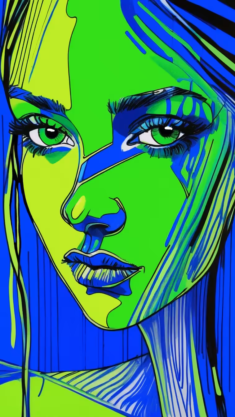 colorful girl #7