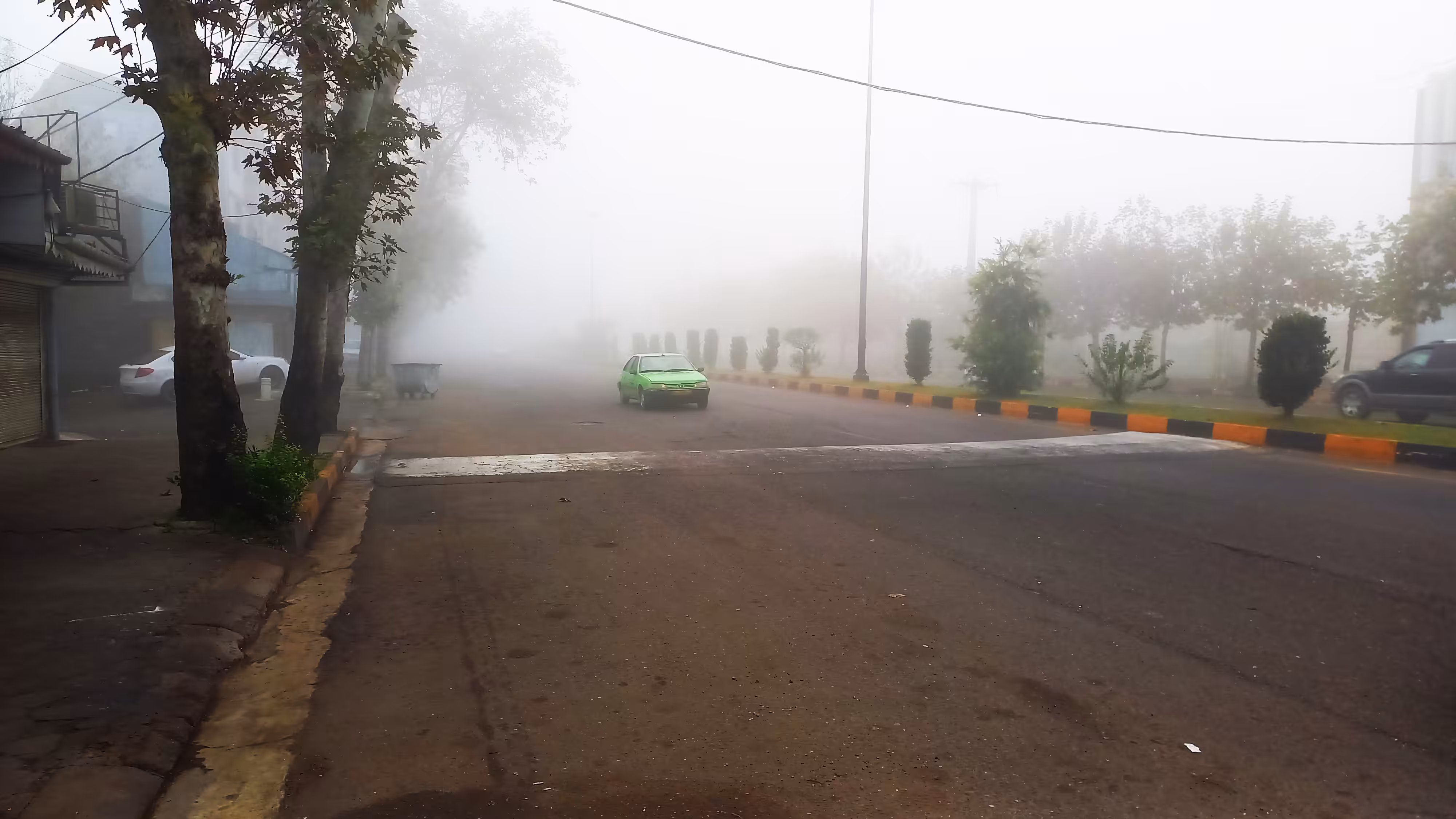 Street in Fog.