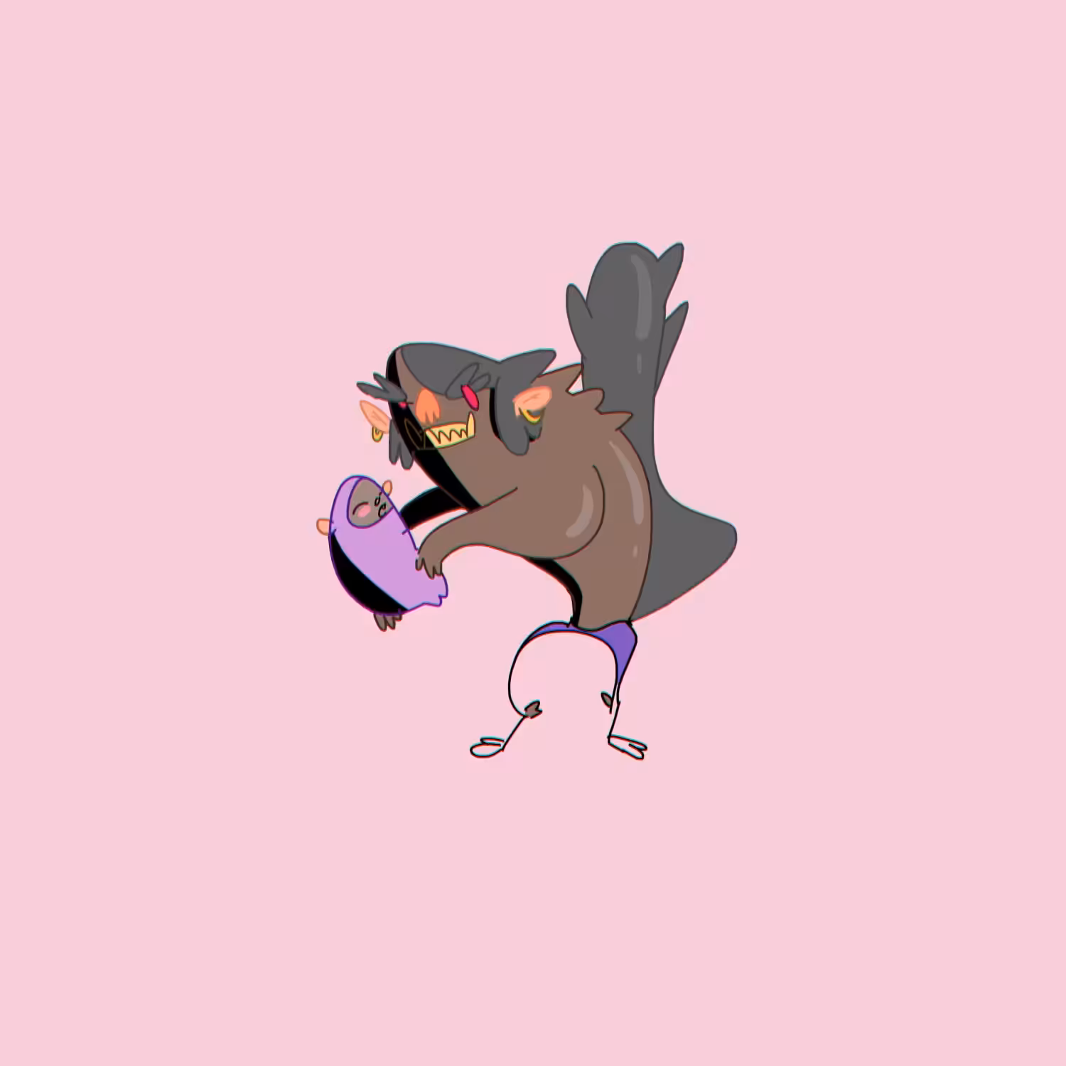 werewolf and cub