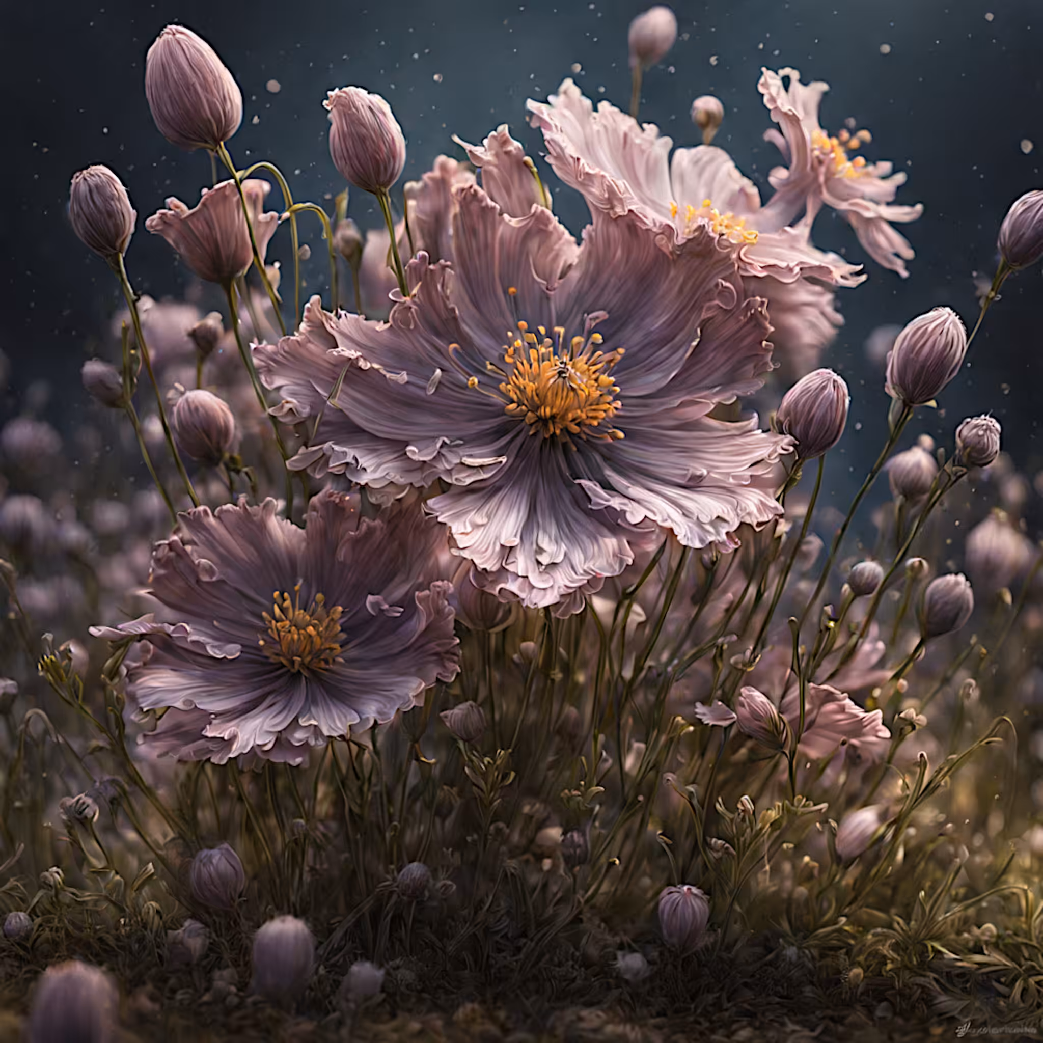 "Digital Imagination": "Anemones lepidus: Microcosmus in purpura"