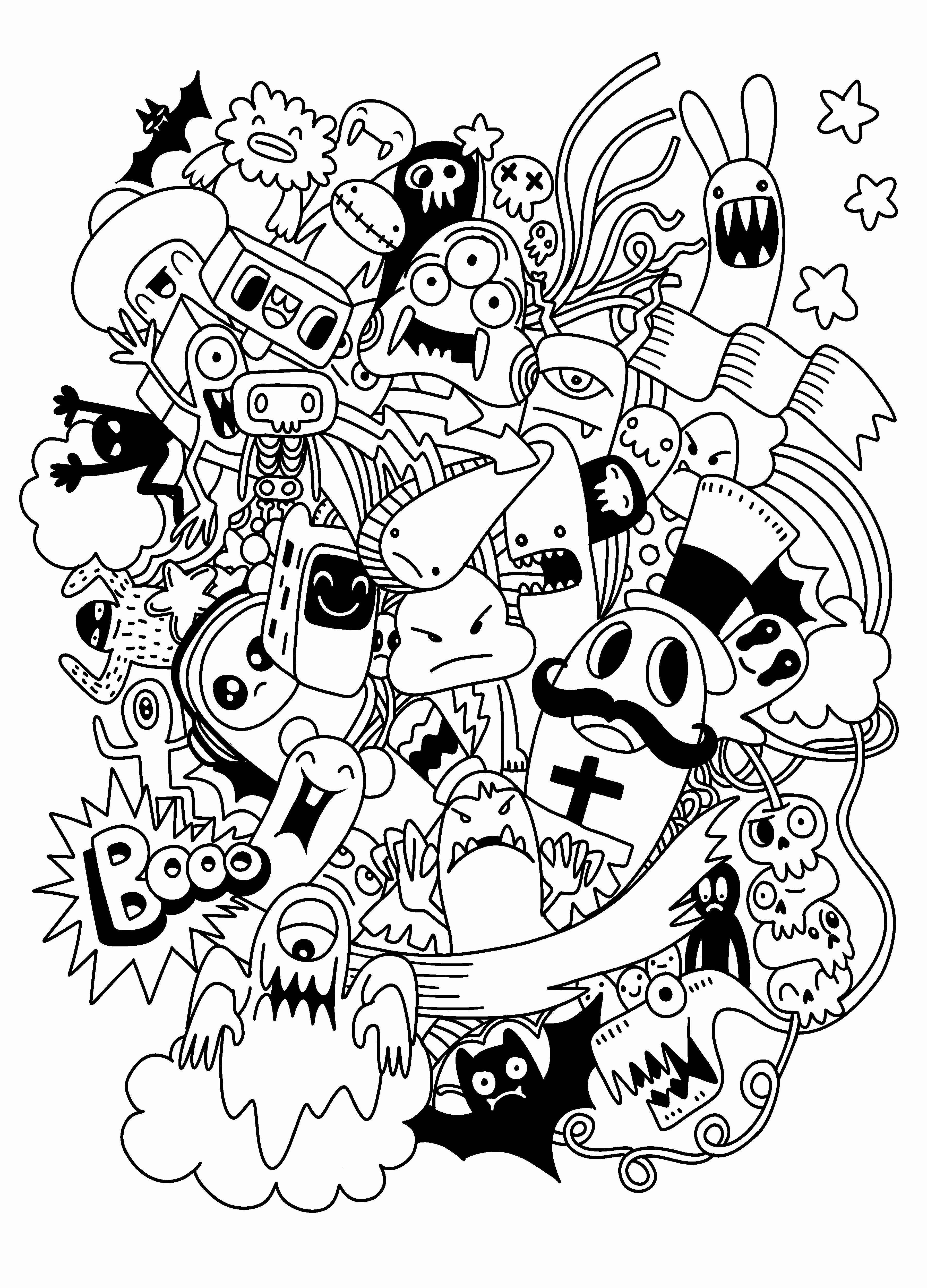 Crazy doodle Monster group
