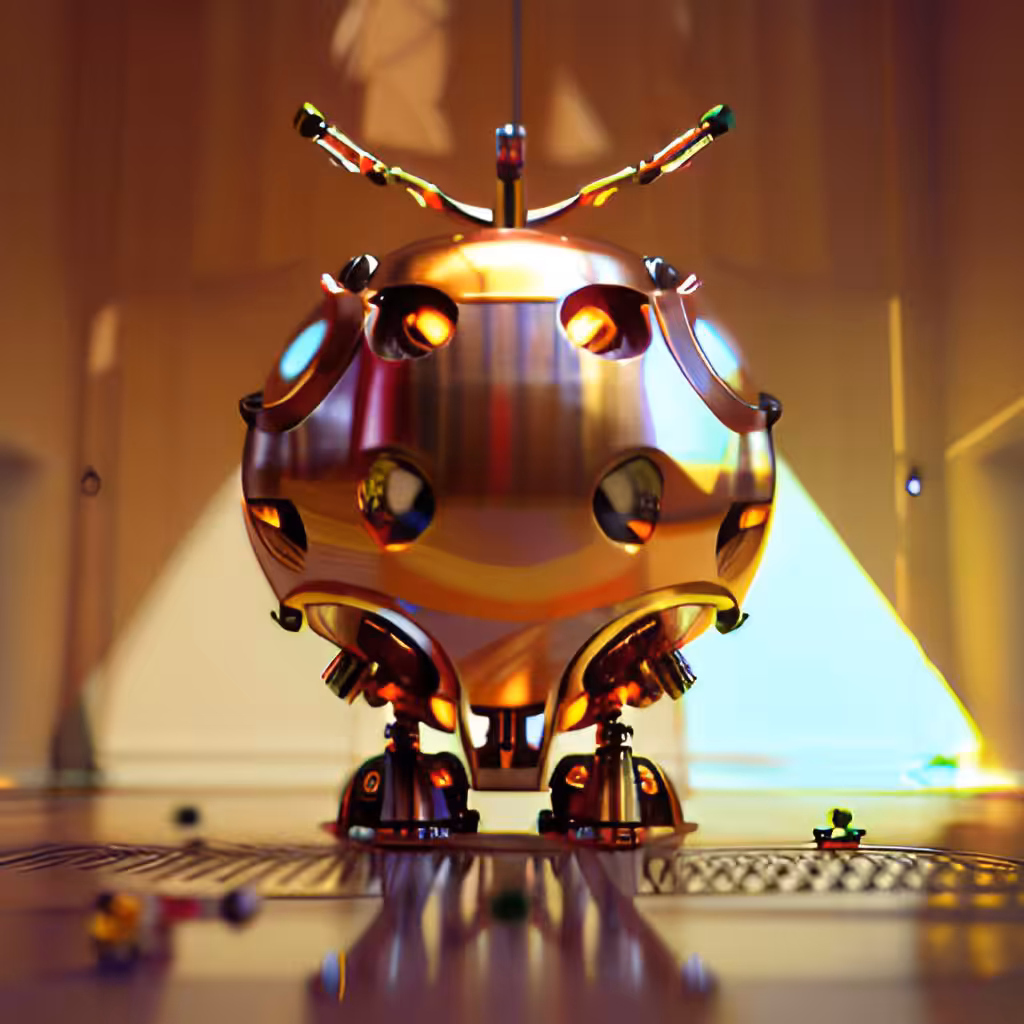 Golden Robotic Apples #64