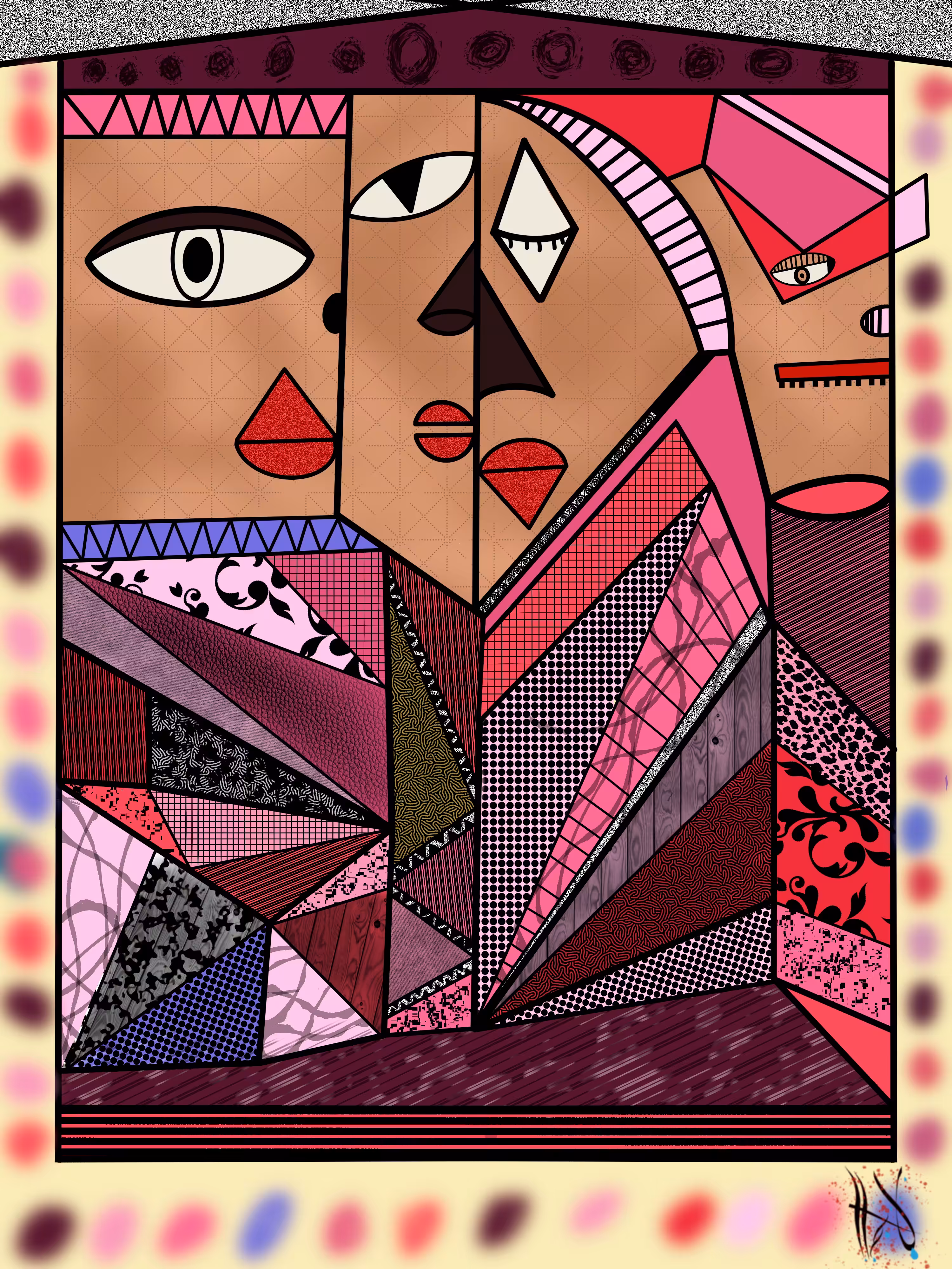 Dual Faces in Pink