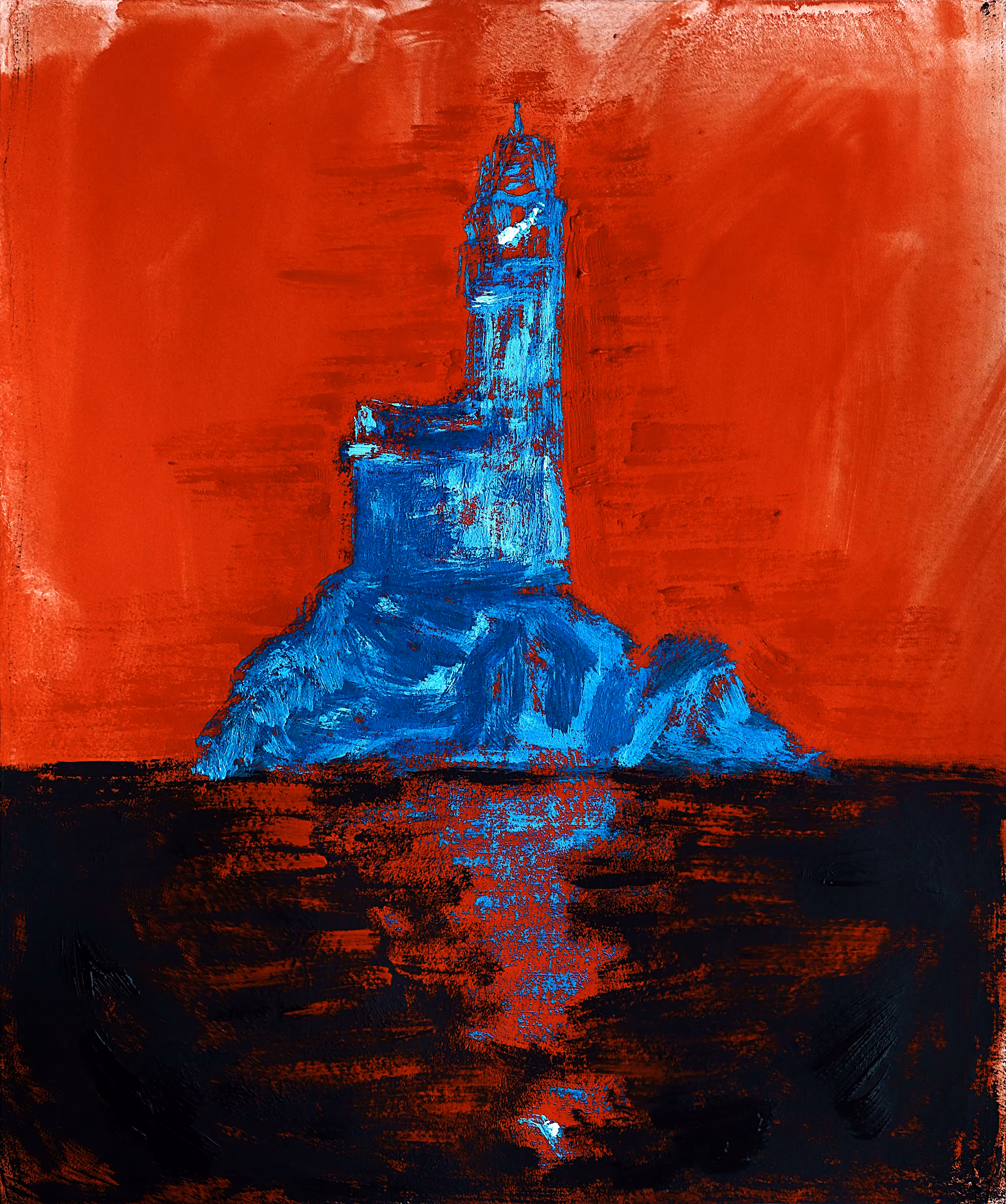 Blue lighthouse