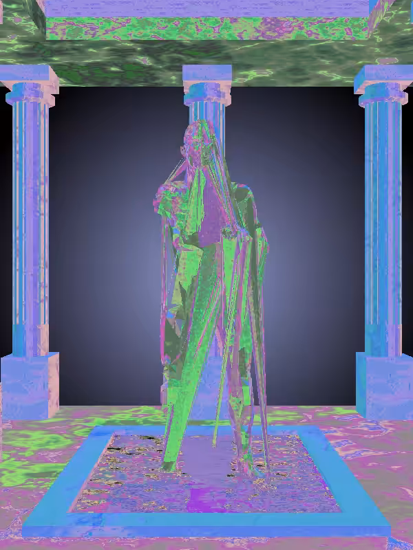 The Fragmented Old Midnight Gloss Woman #2238