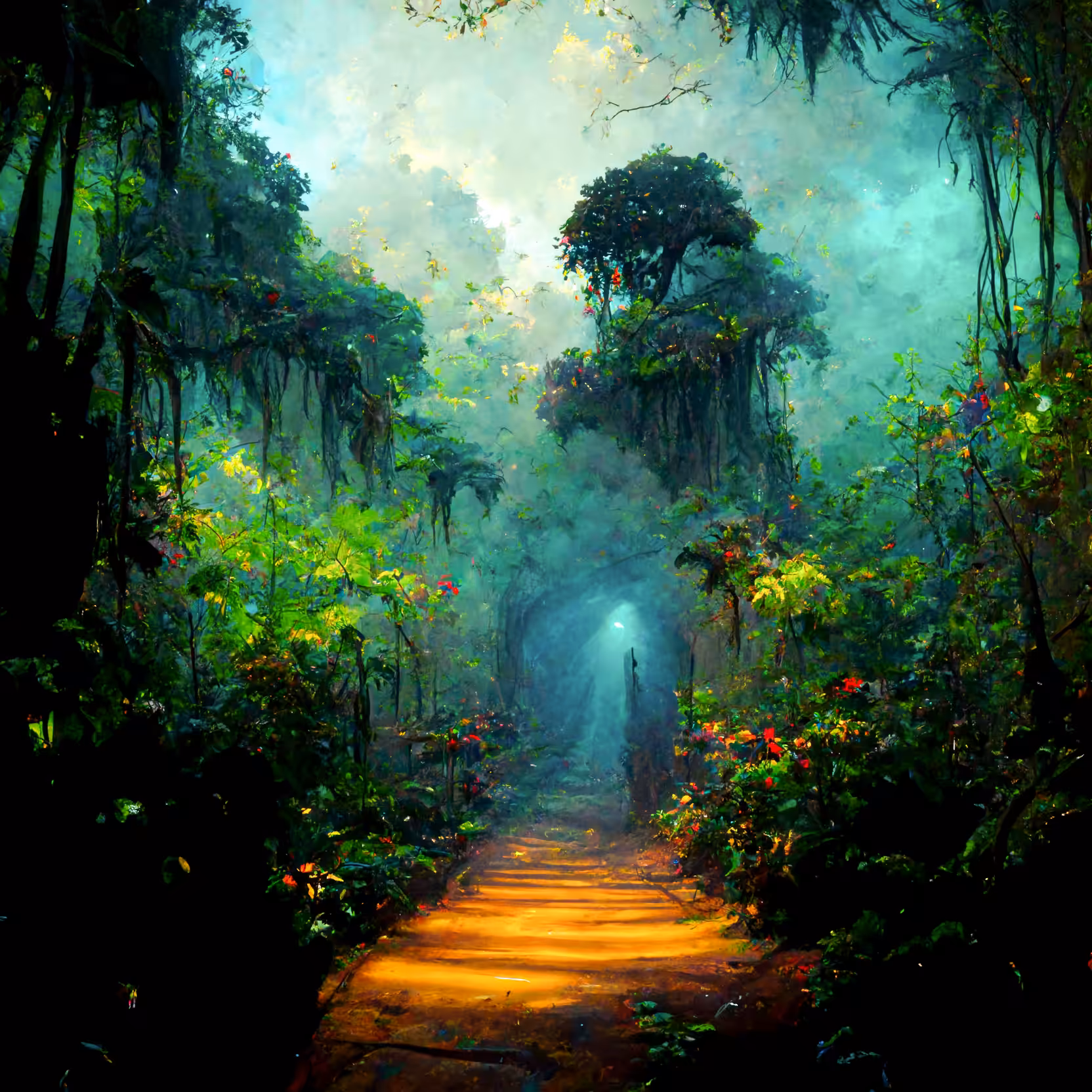 Deep in the jungle