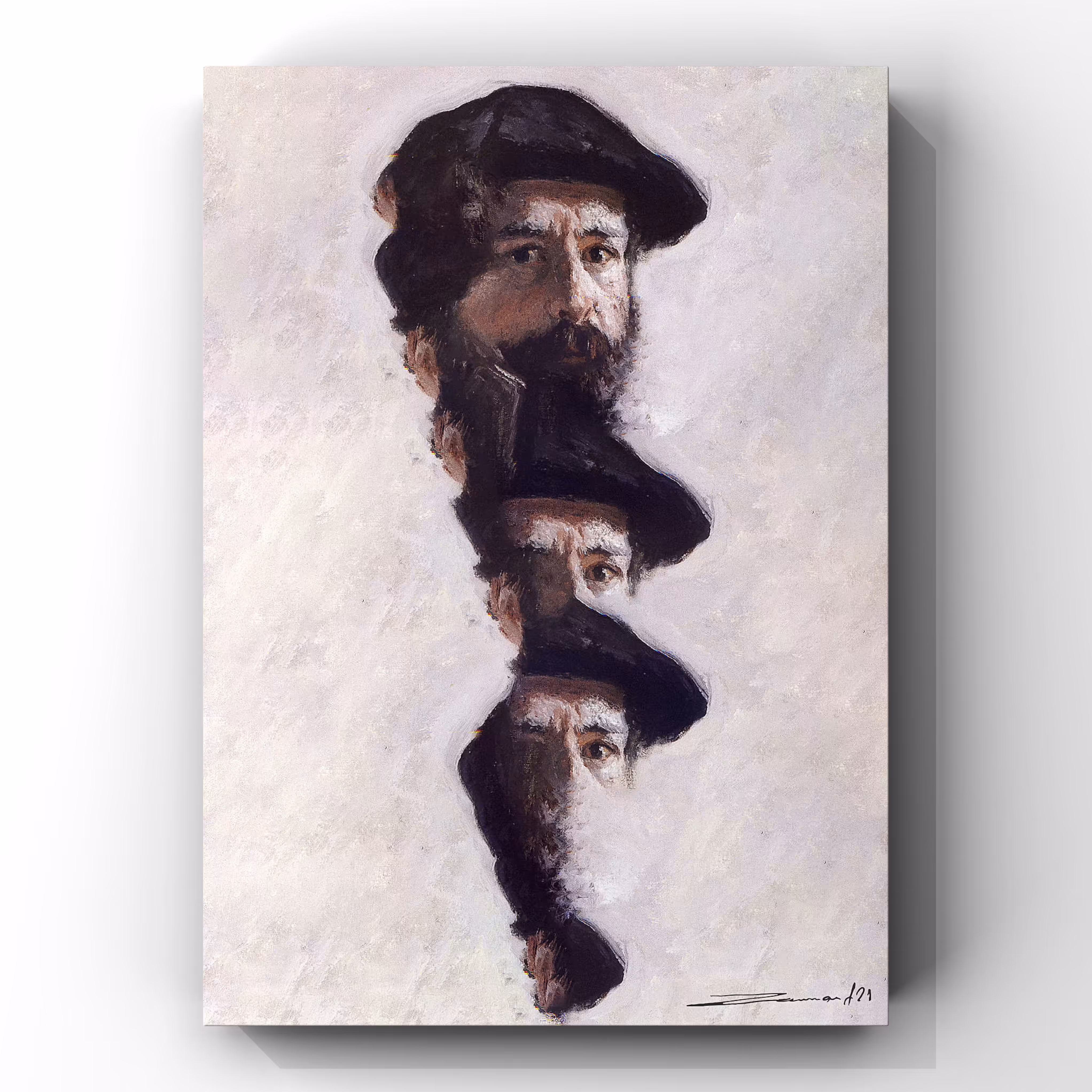 Monet's Self-Portrait with a Beret(1886) by Zaam