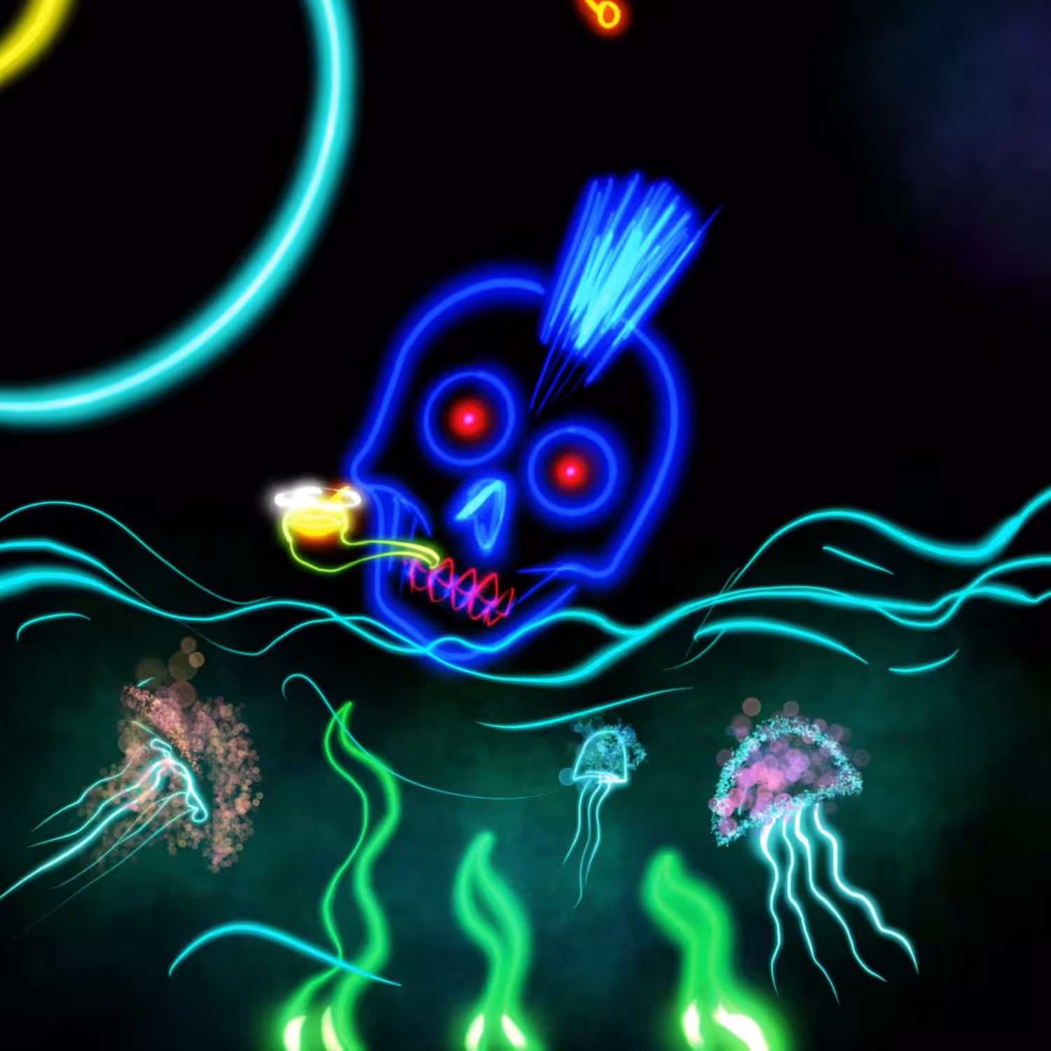 Neon punk#05 SMOKE ON THE WATER