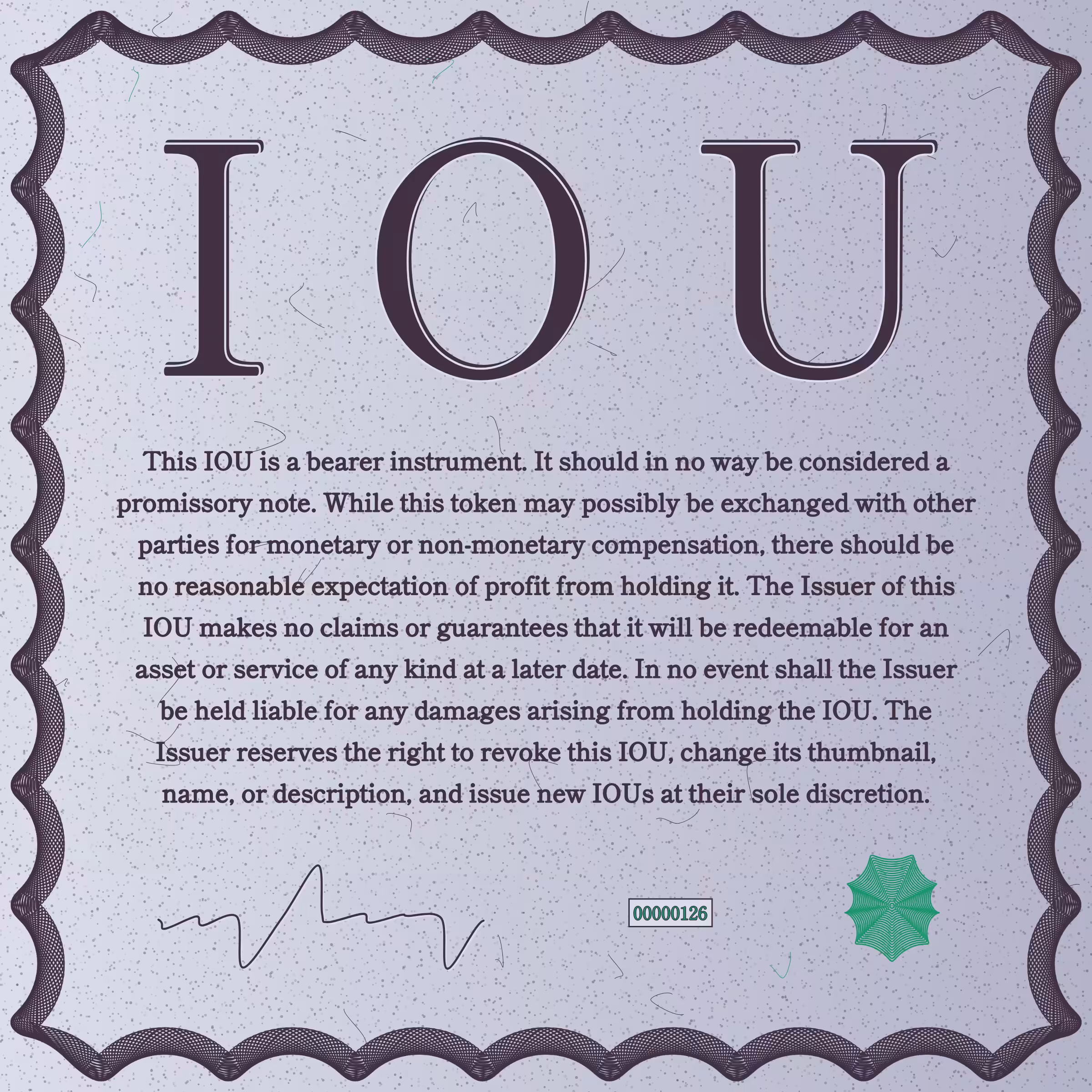 IOU #126